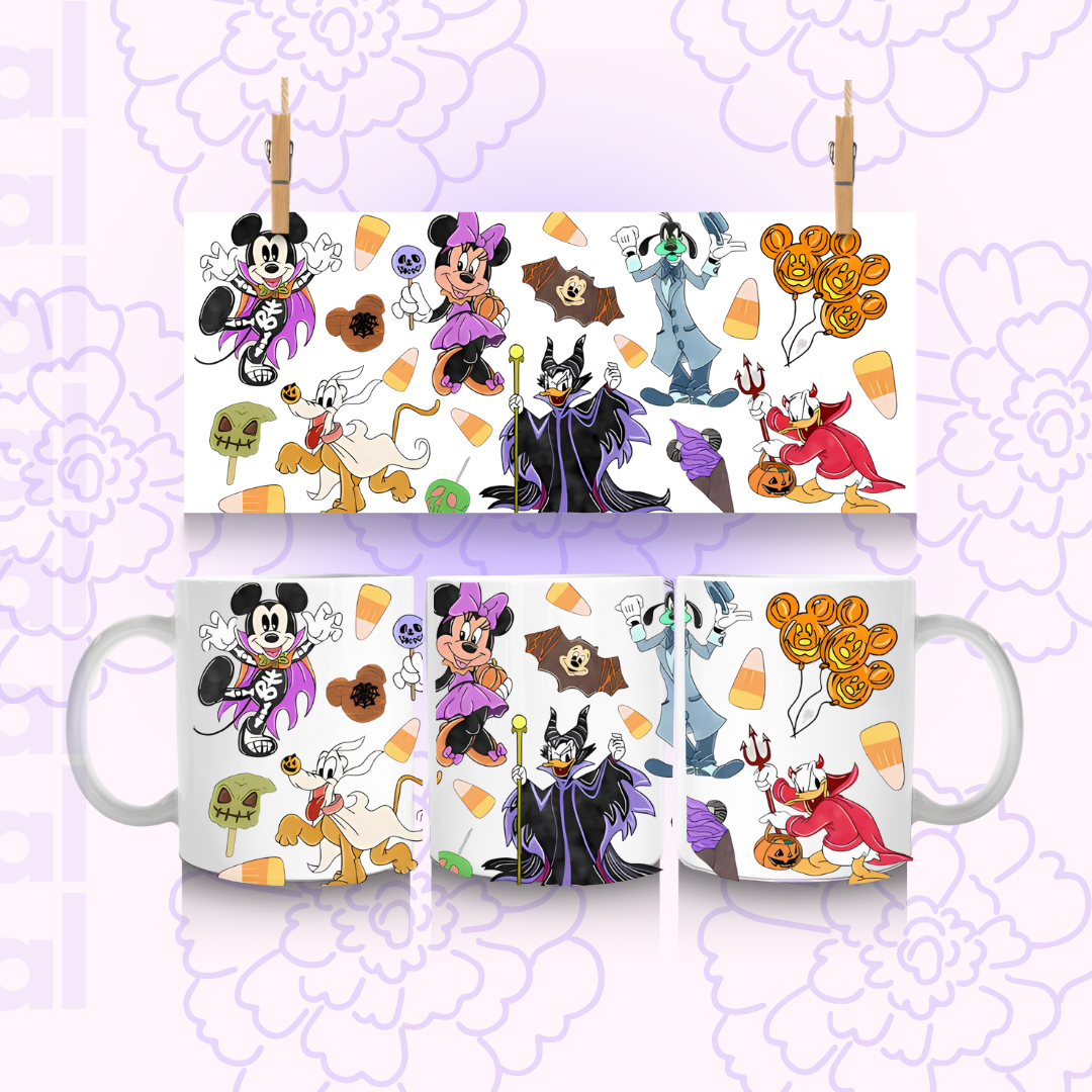 🎃 DTF UV: Mickey Mouse y Minnie