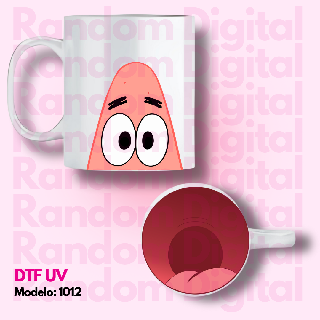 DTF UV Caritas Bob Esponja (Varios Modelos) 
