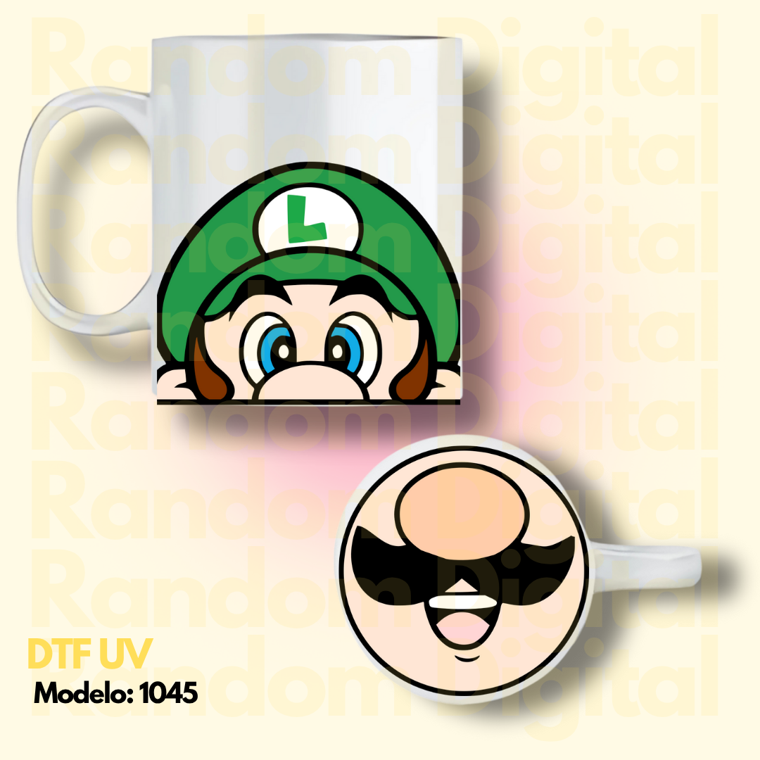 DTF UV Caritas Mario Bros (Varios Modelos) 