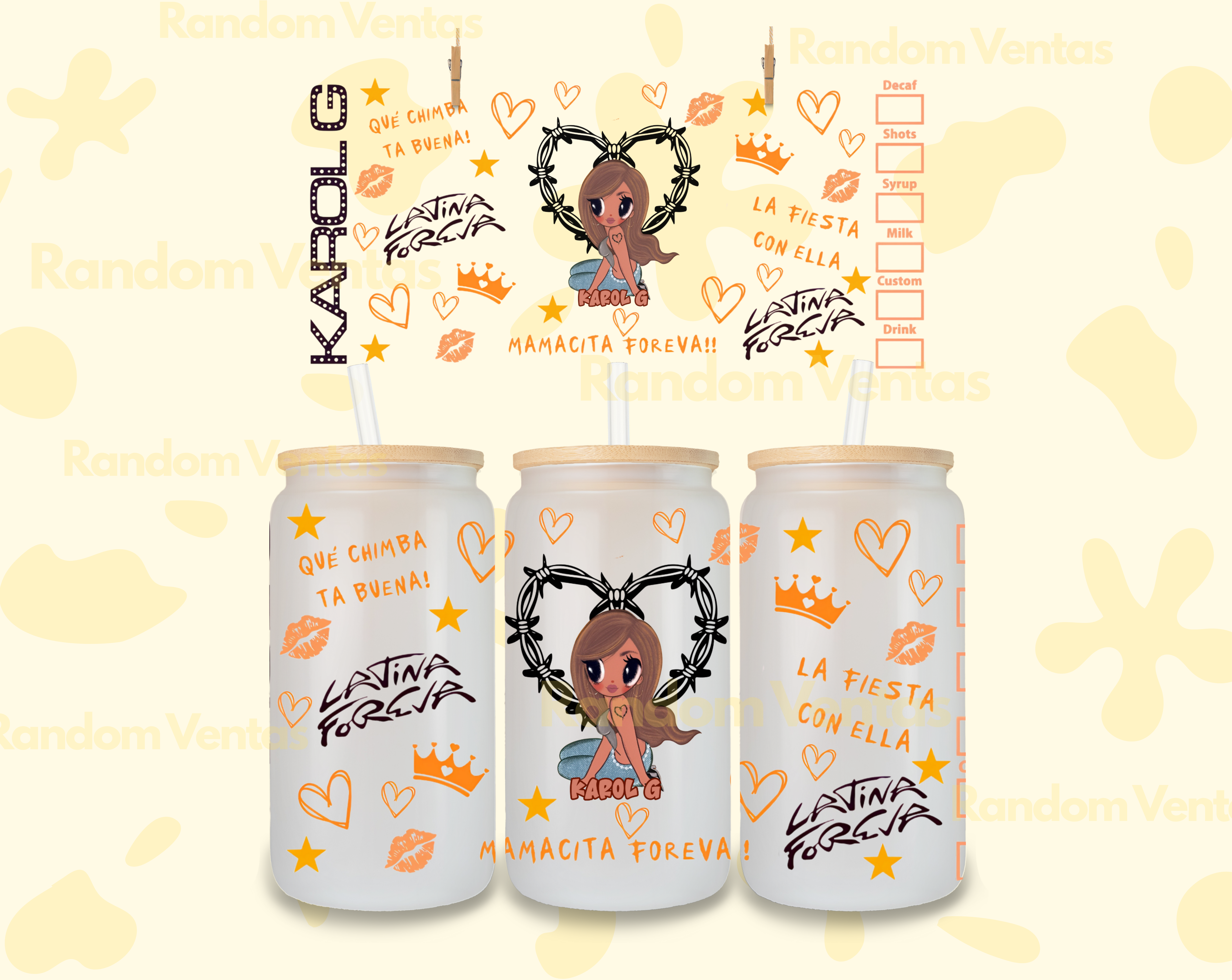 DTF UV Karol G Tropicoqueta 2