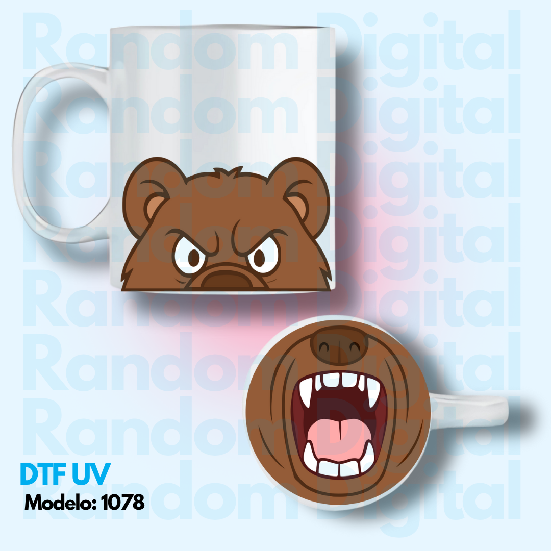 DTF UV Caritas Animales (Varios modelos) 