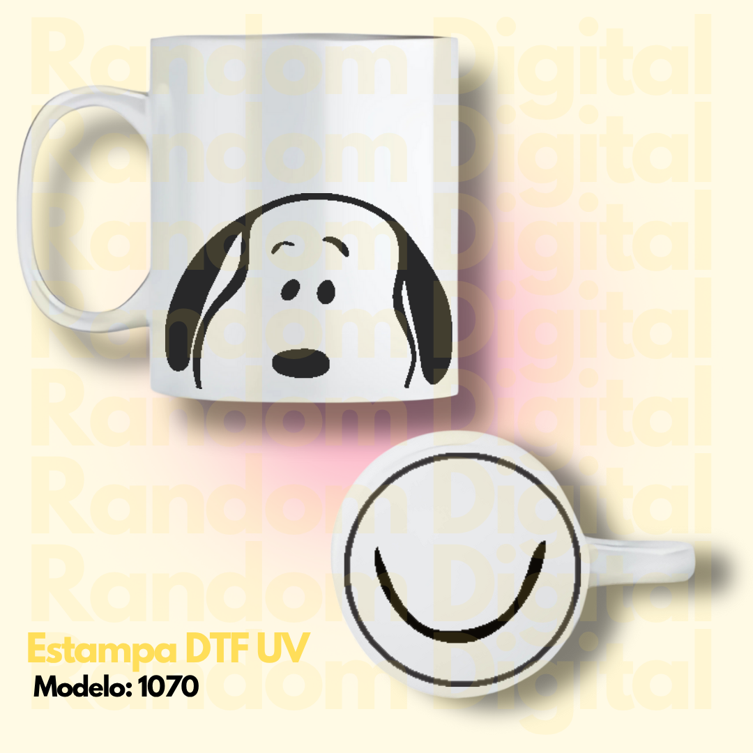DTF UV Caritas Snoopy (Varios Modelos)