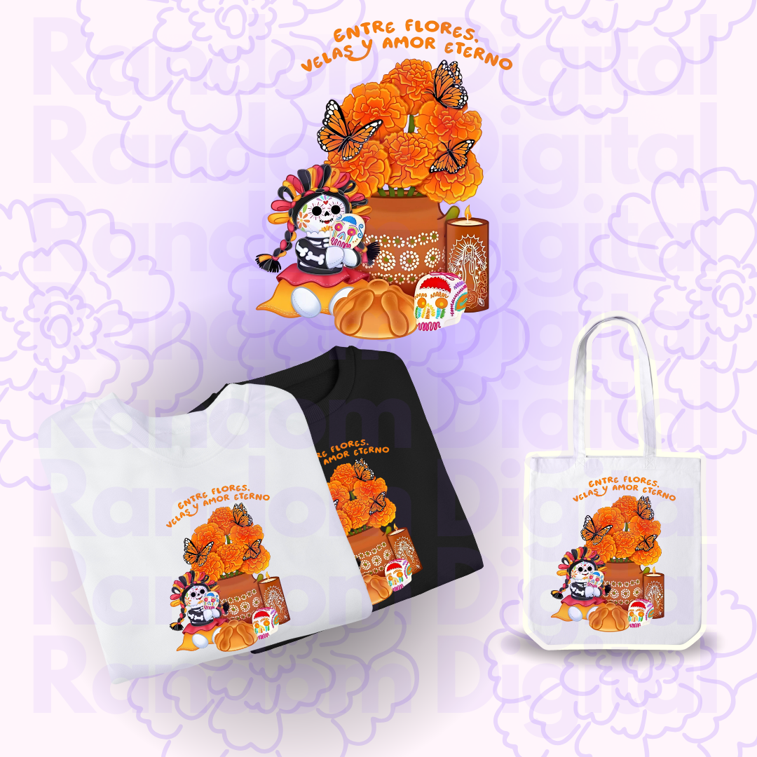💀 DTF TEXTIL:CATRINA2