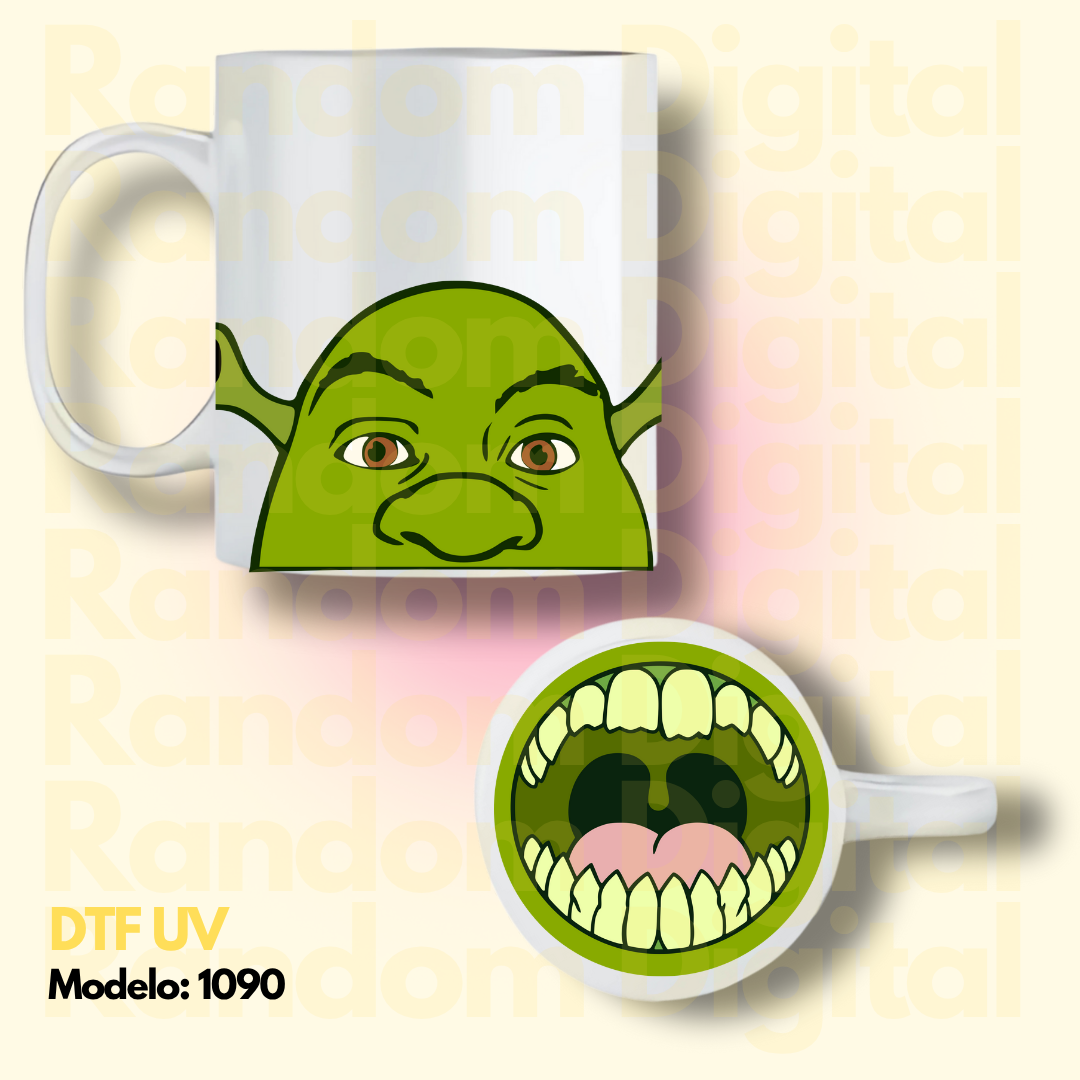 DTF UV Caritas Shrek