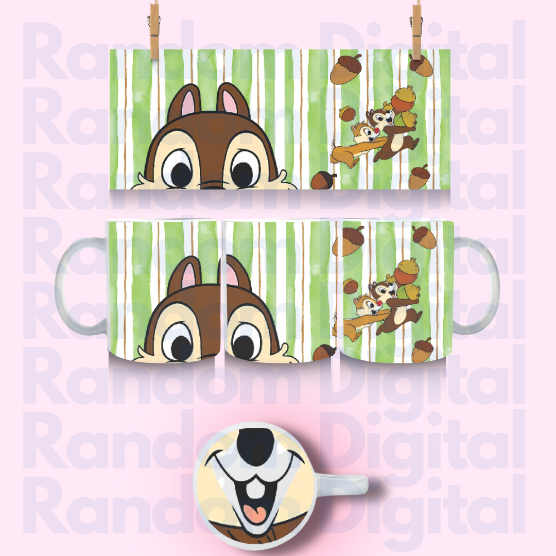 DTF UV DUO COMPLETO CHIP Y DALE