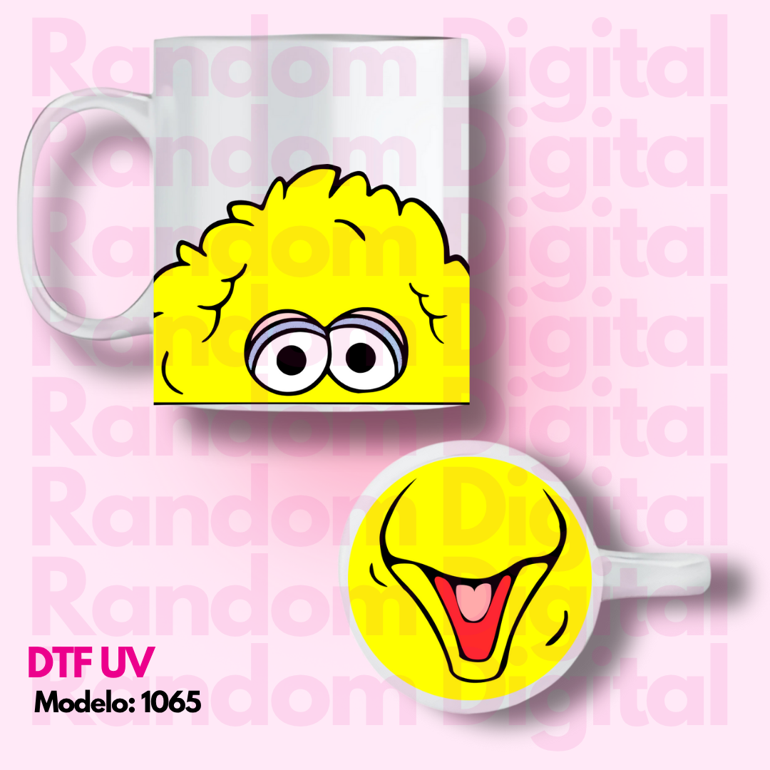 DTF UV Caritas Plaza Sésamo (Varios Modelos) 