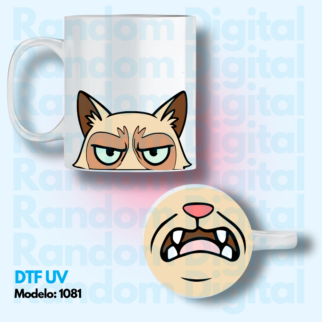 DTF UV Caritas Animales (Varios modelos) 