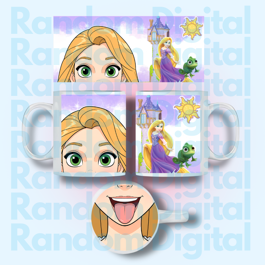 DTF UV COMPLETO Caritas: Princesas (Varios Modelos) 