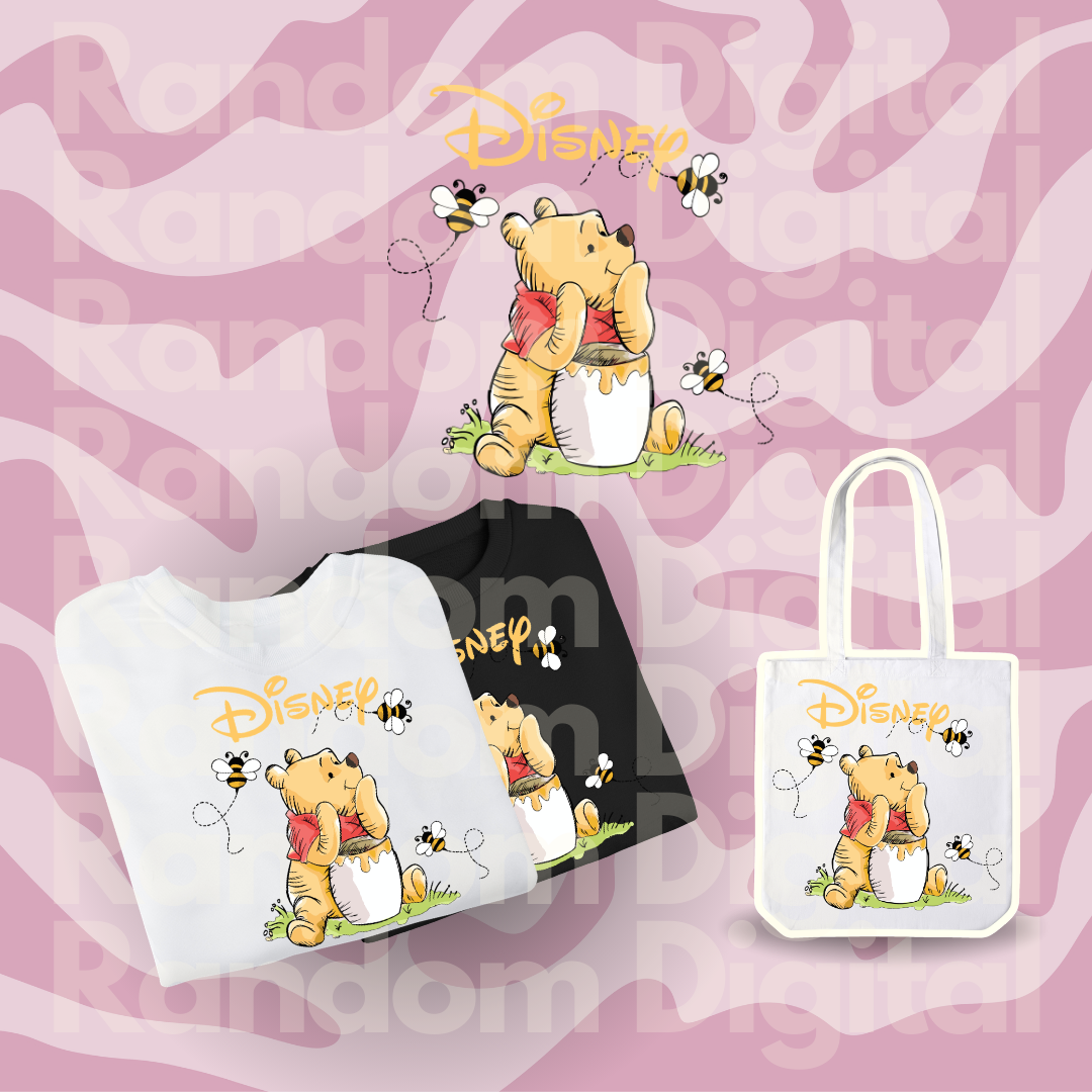 DTF Textil: Pooh  (Varios Modelos) 