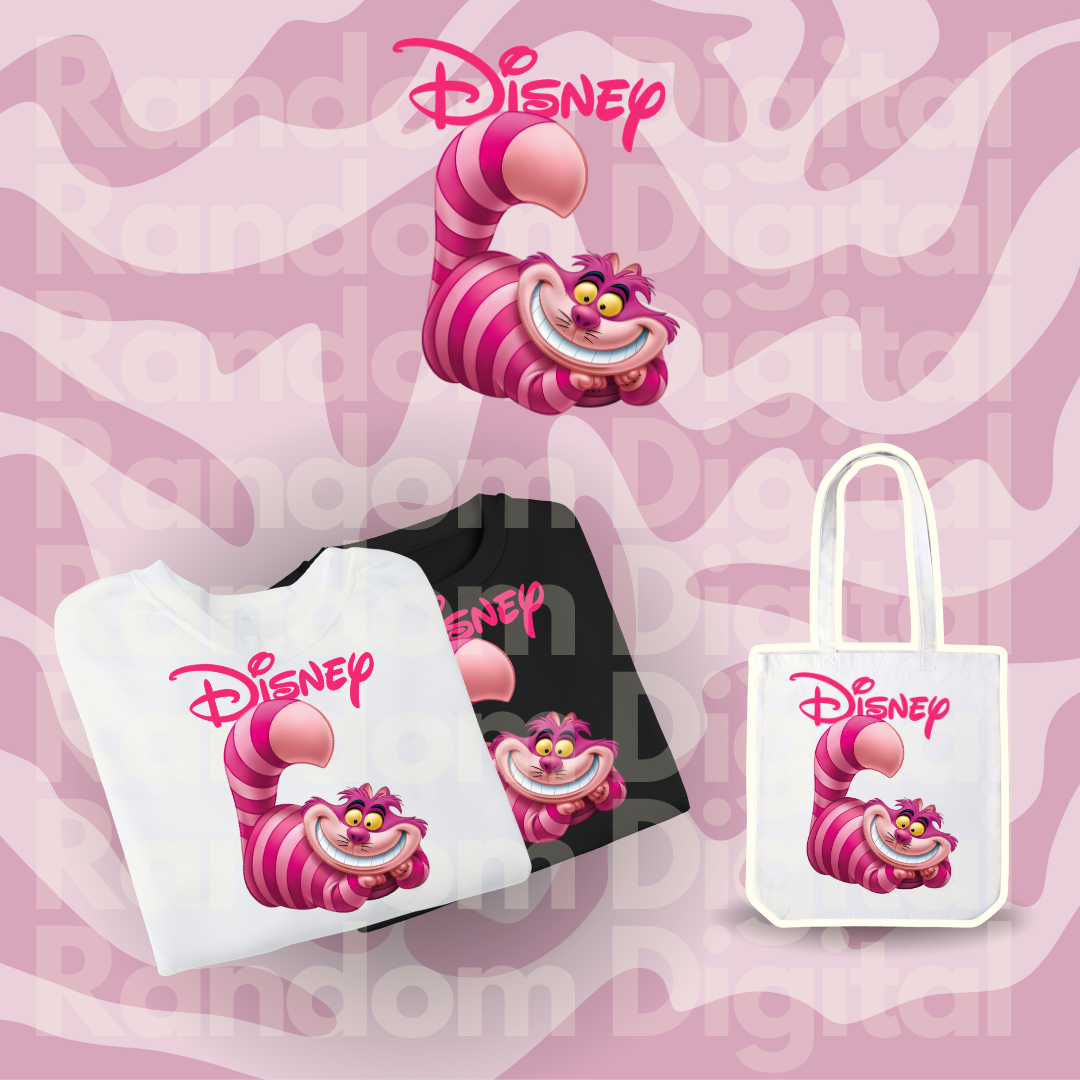 DTF Textil: Gato Cheshire