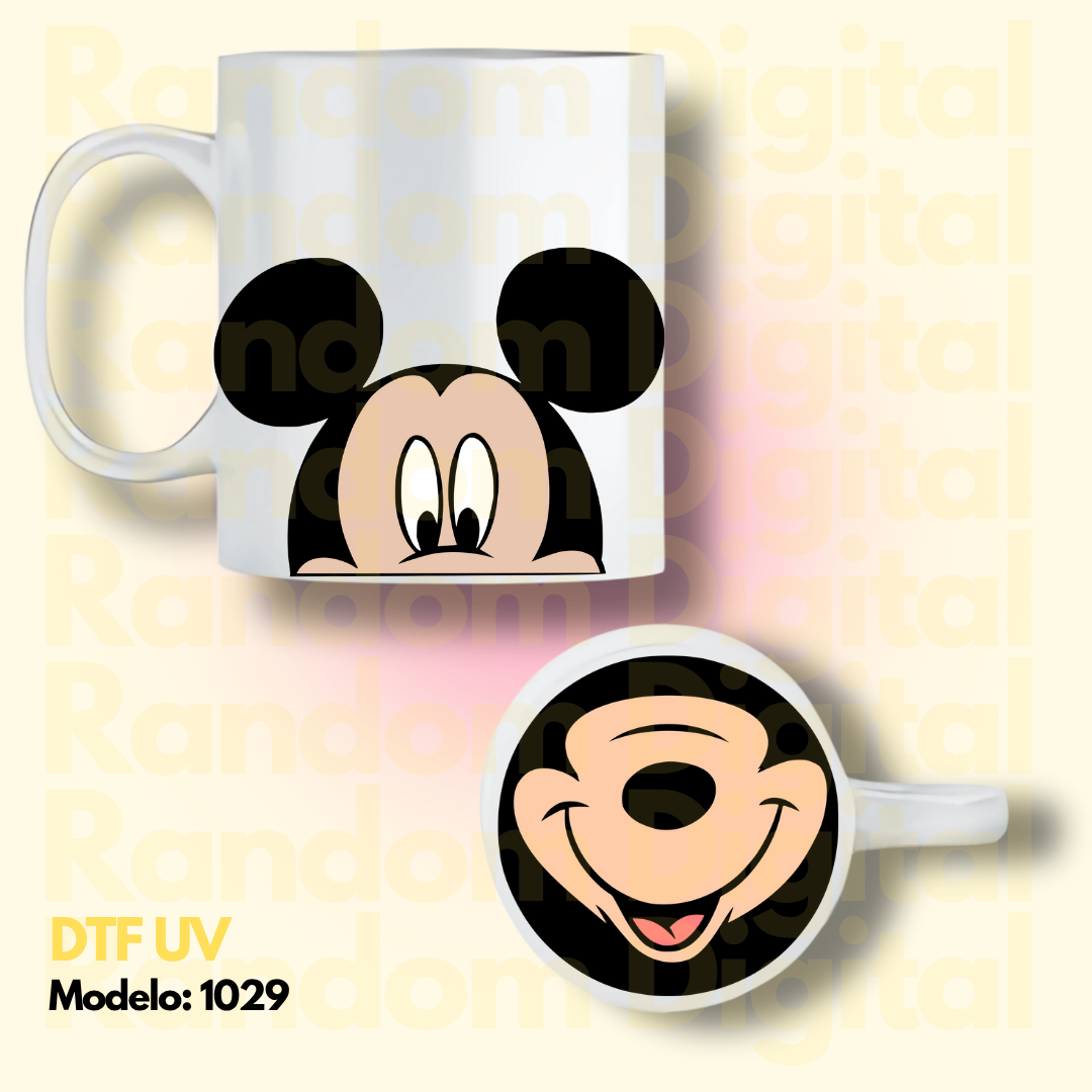 DTF UV Caritas Mickey Mouse (Varios Modelos) 