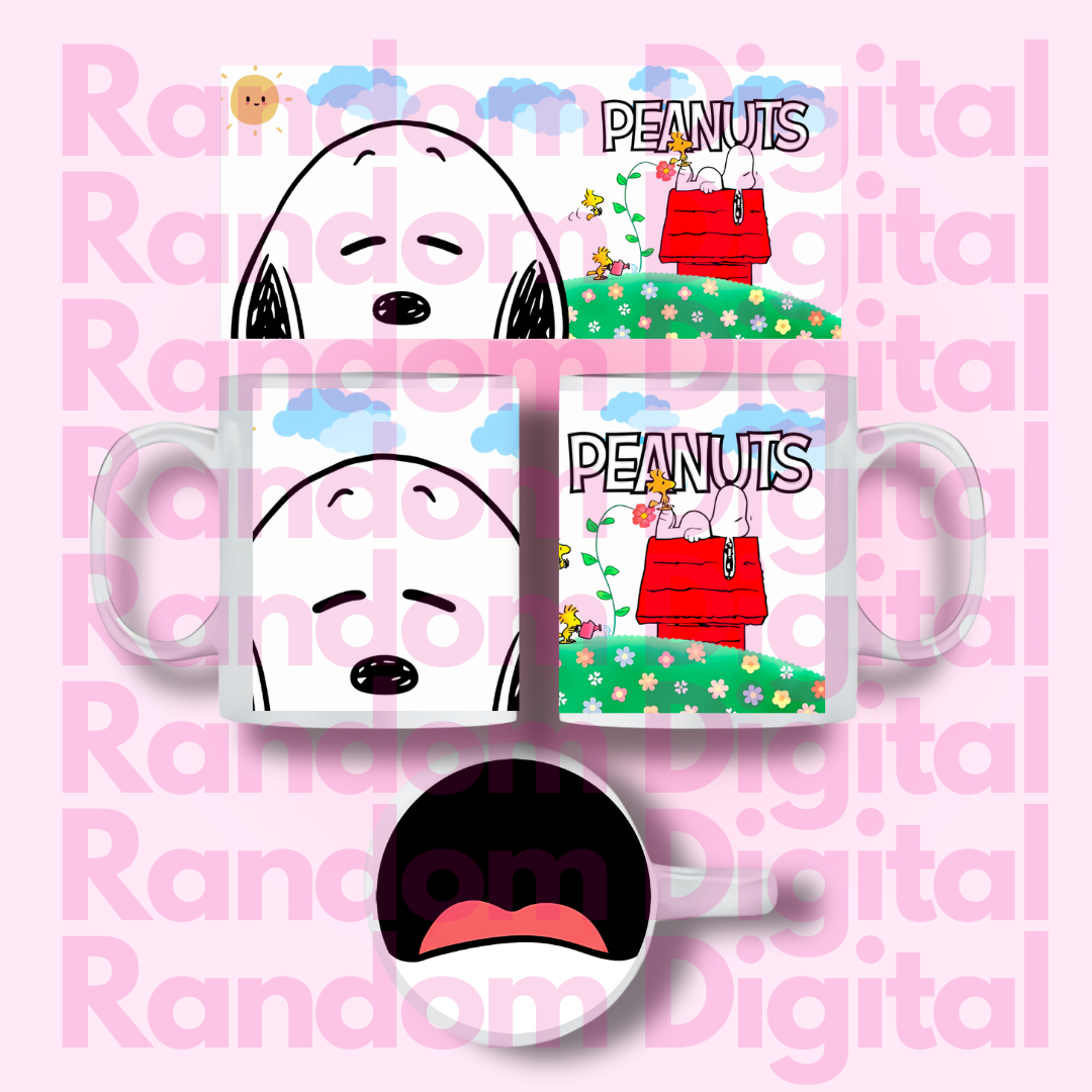 DTF UV COMPLETO Caritas: Snoopy  (Varios Modelos) 