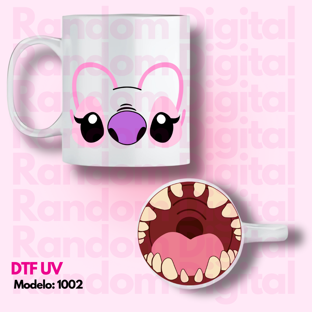 DTF UV Caritas Lilo & Stitch (Varios Modelos) 
