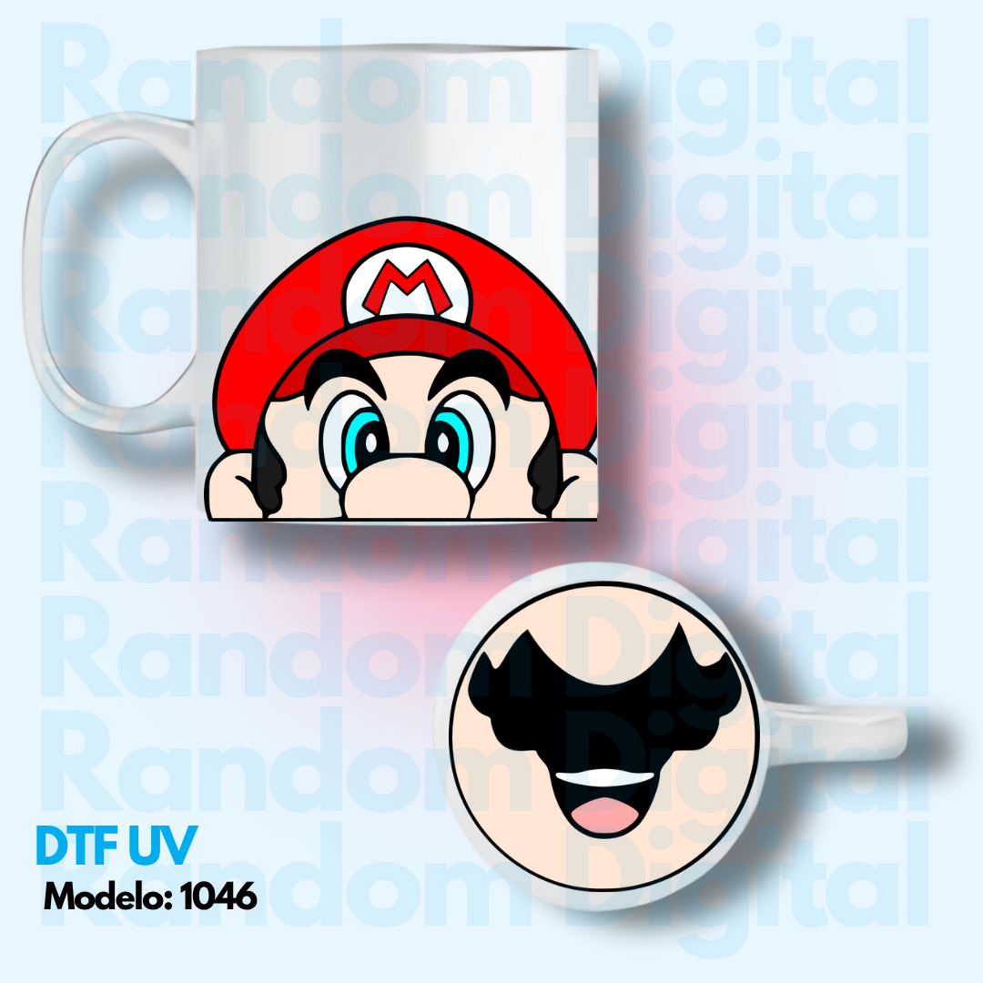 DTF UV Caritas Mario Bros (Varios Modelos) 