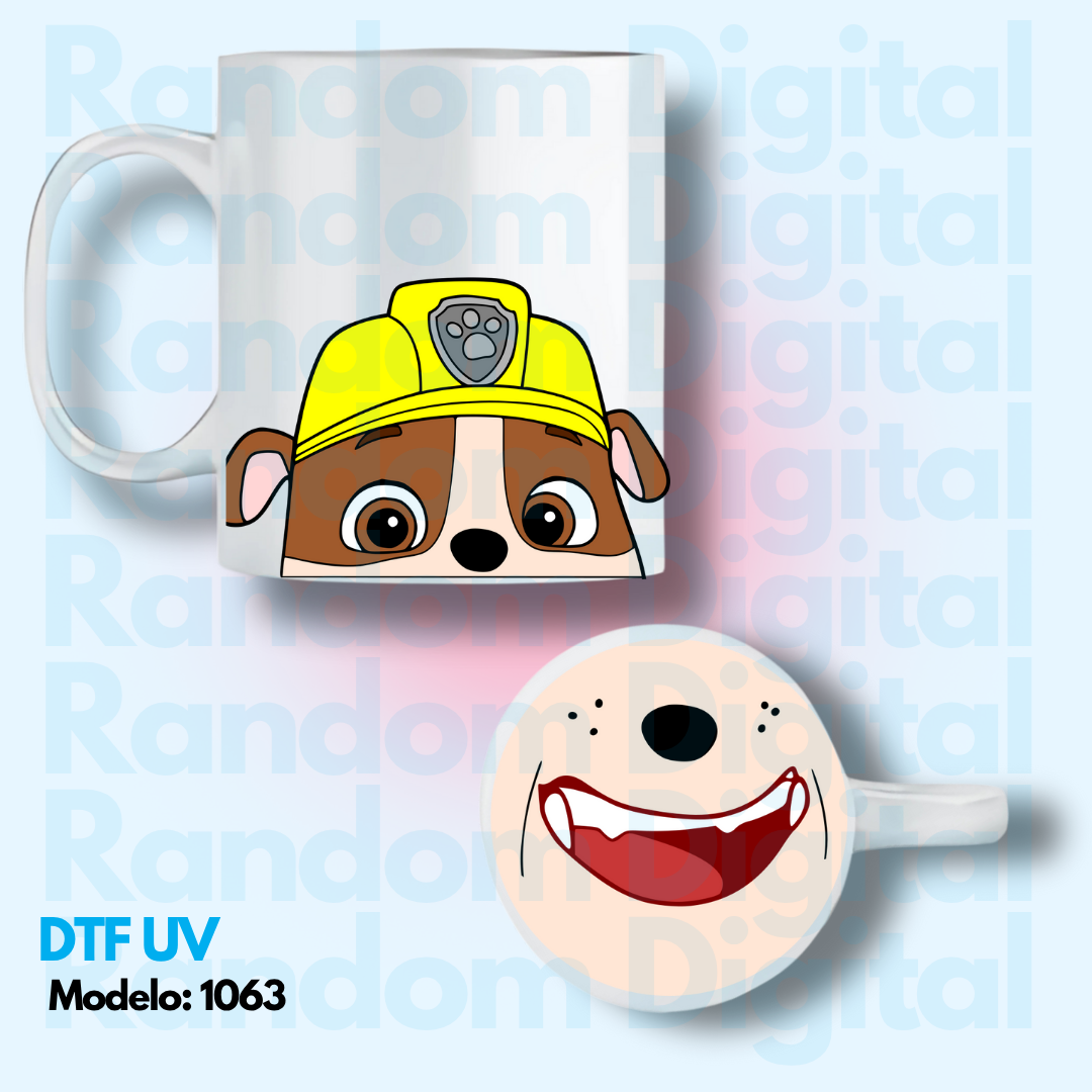 DTF UV Caritas Paw Patrol (Varios Modelos) 