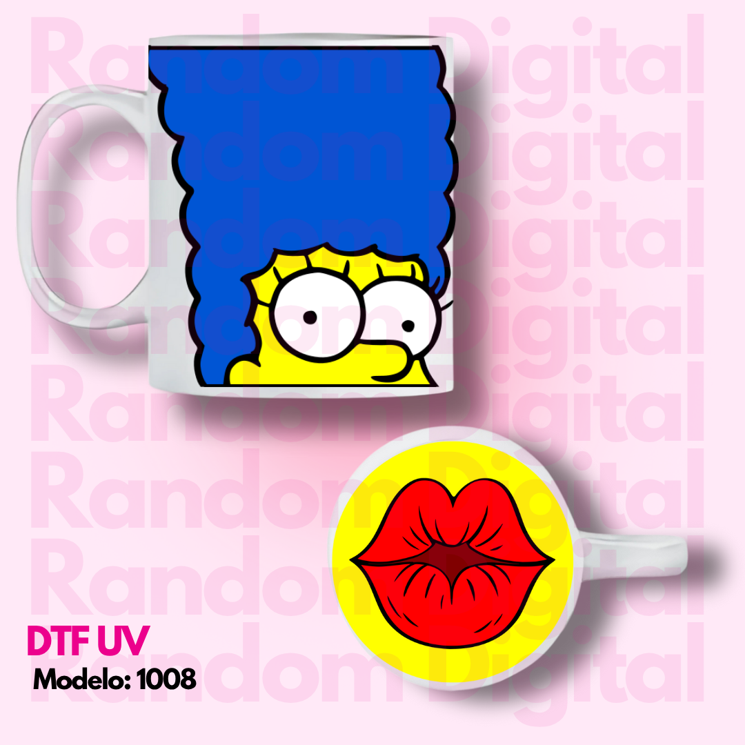 DTF UV Caritas Los Simpson (Varios Modelos) 