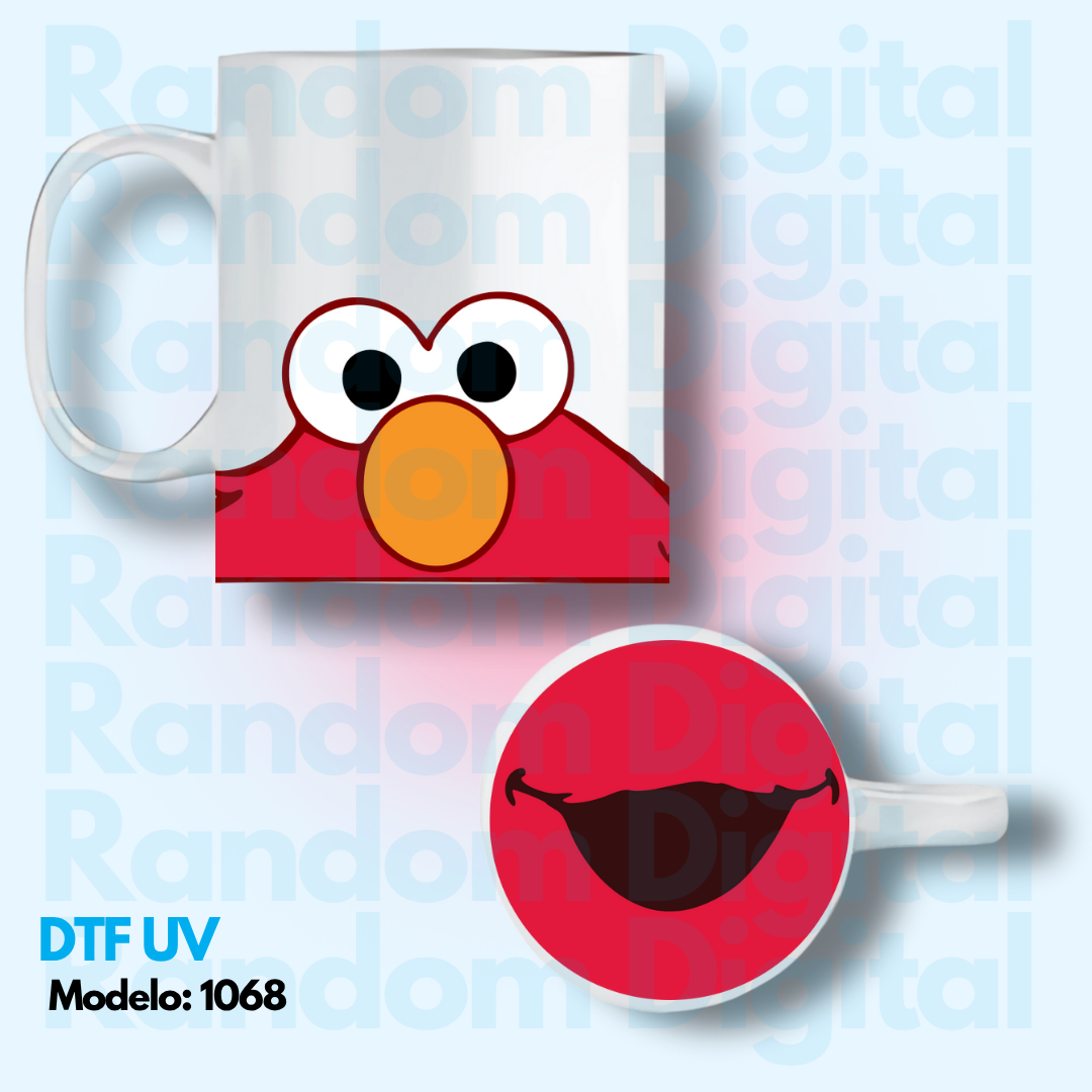 DTF UV Caritas Plaza Sésamo (Varios Modelos) 