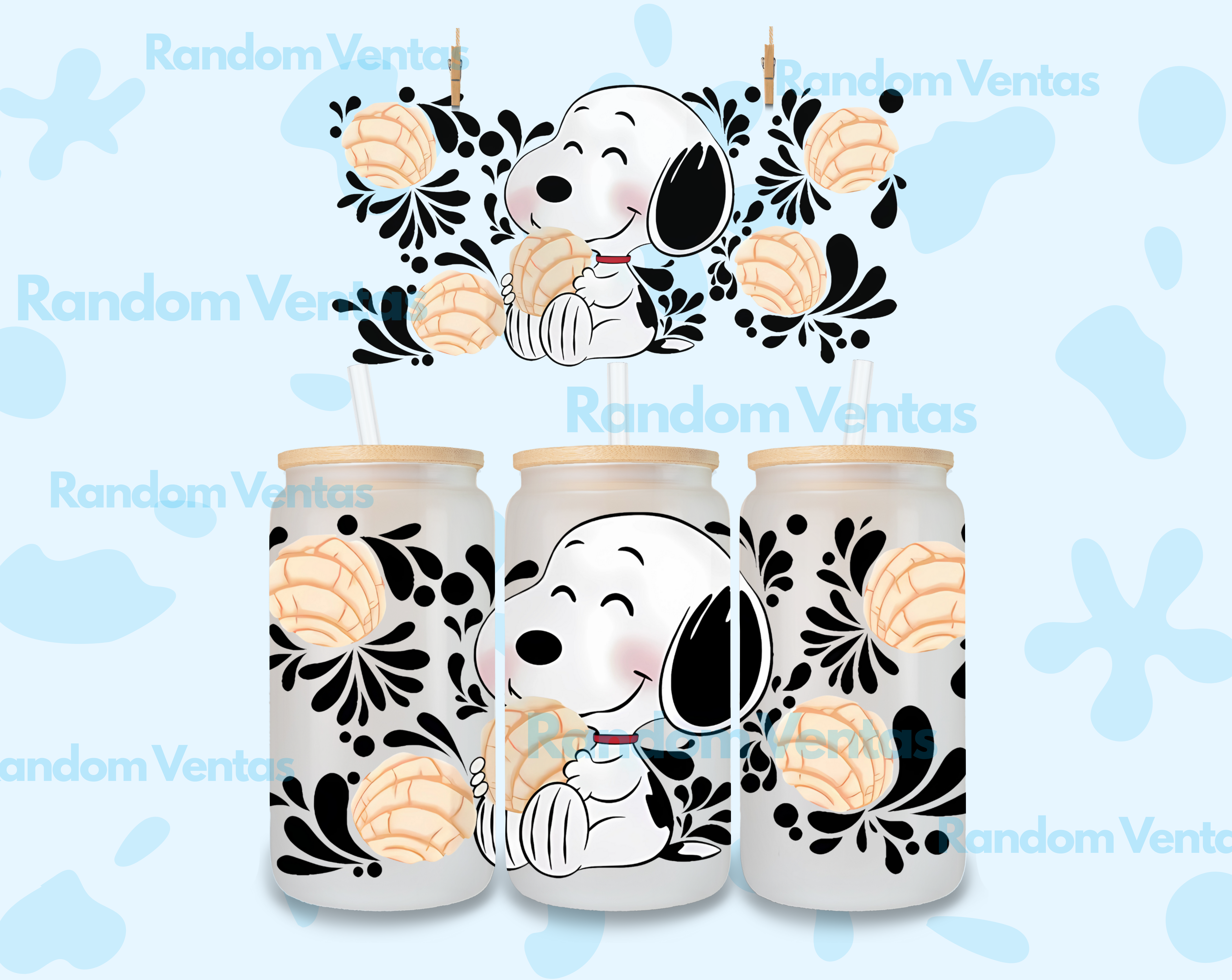 DTF UV Snoopy Conchas
