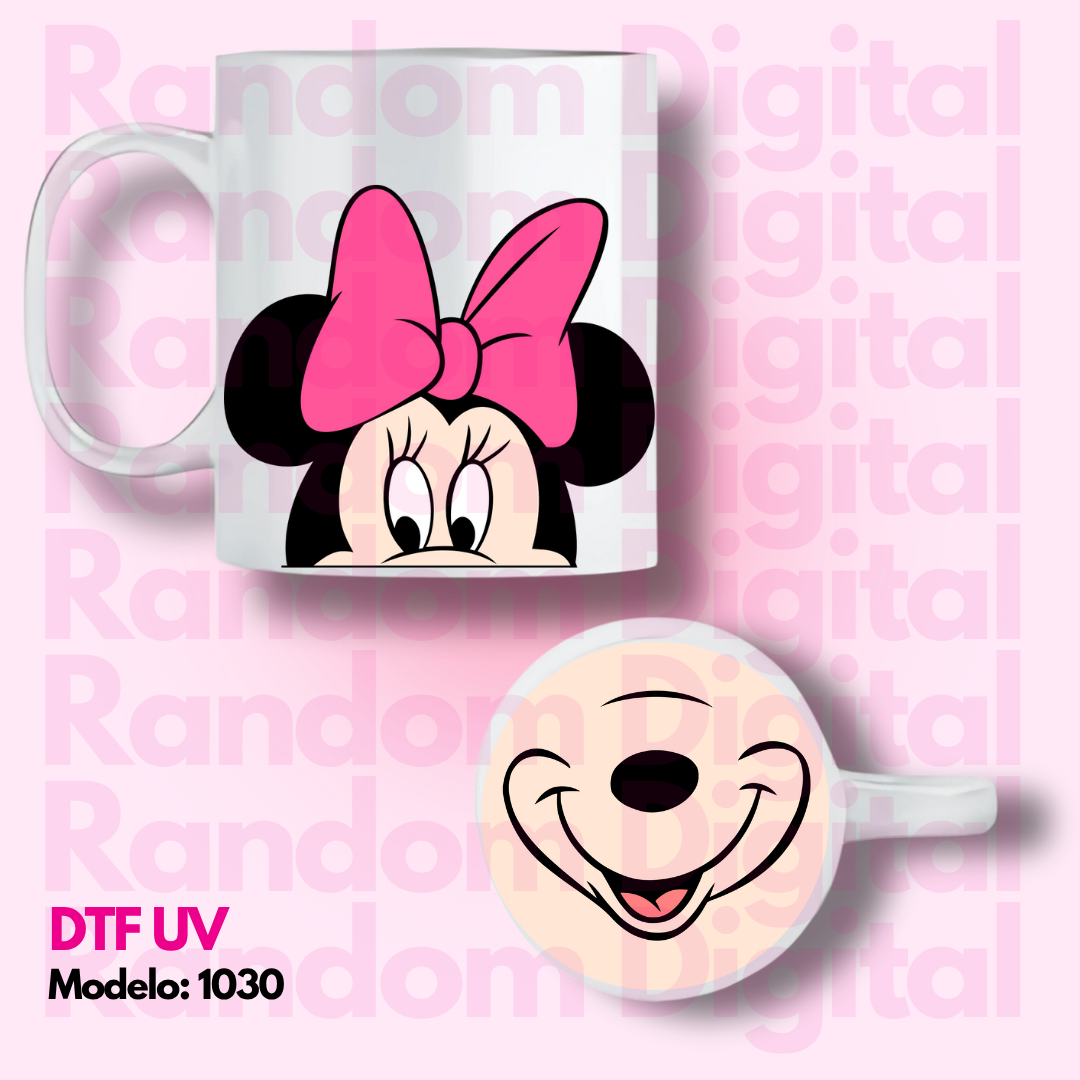 DTF UV Caritas Mickey Mouse (Varios Modelos) 