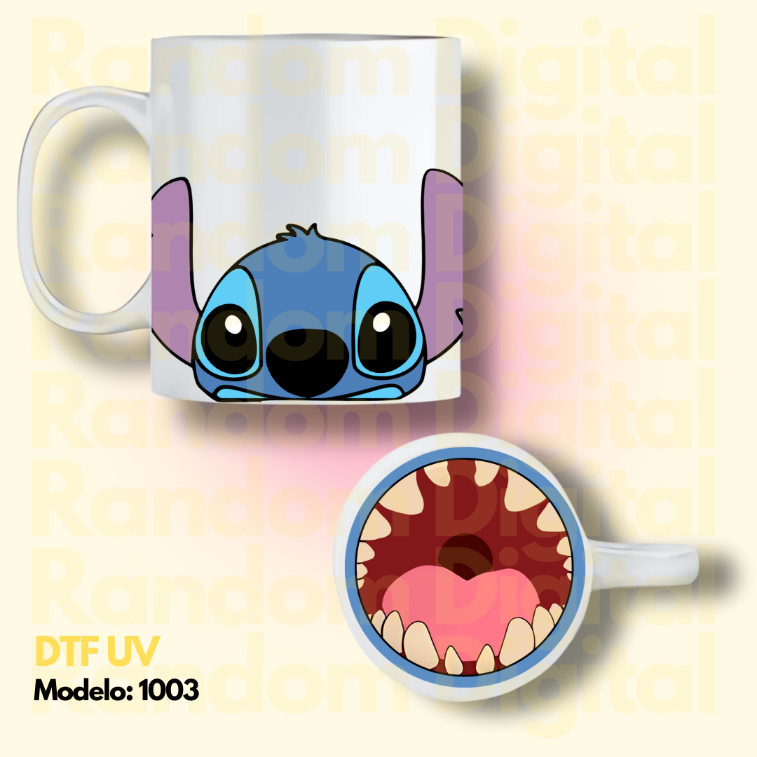 DTF UV Caritas Lilo & Stitch (Varios Modelos) 