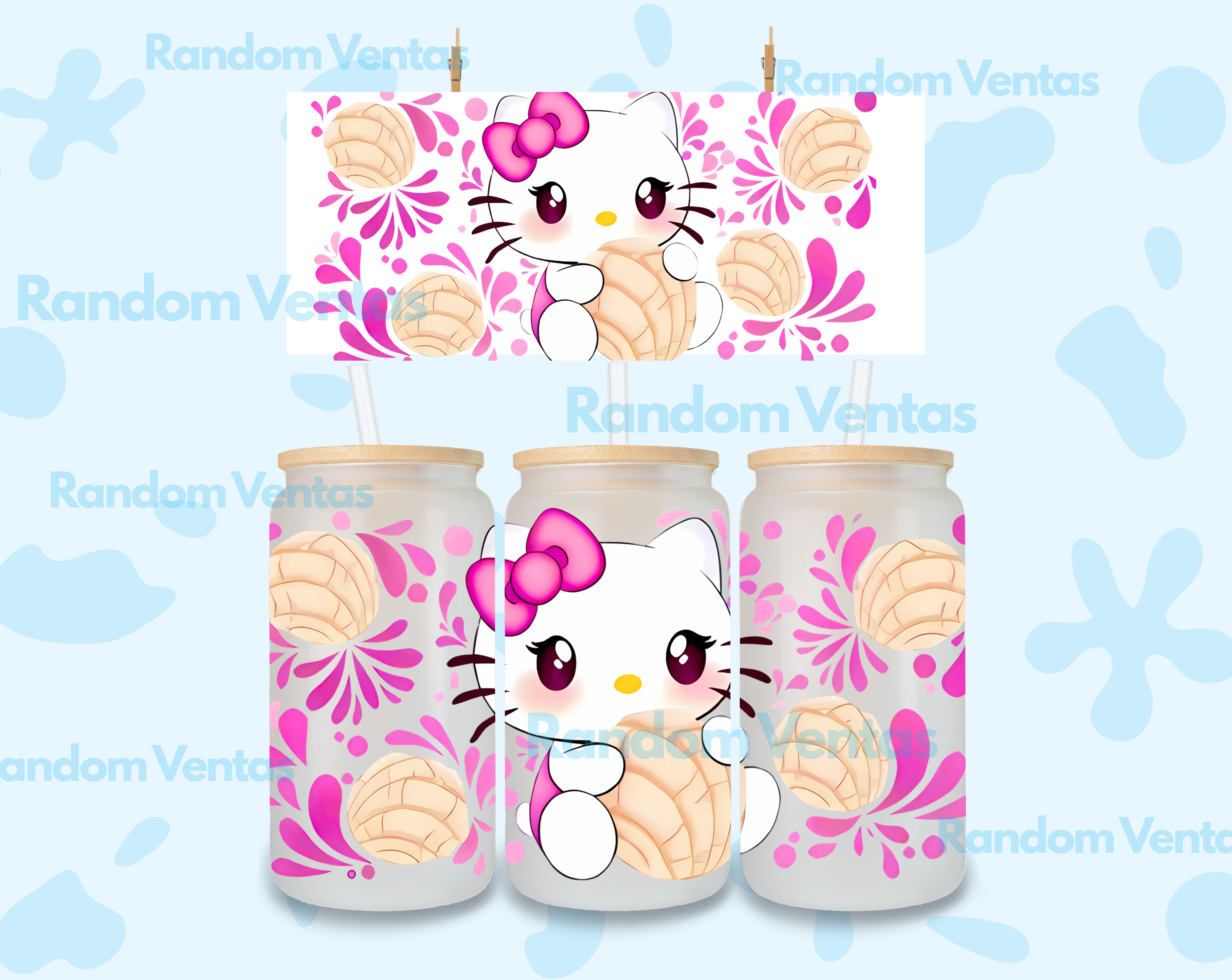 DTF UV Hello Kitty Concha