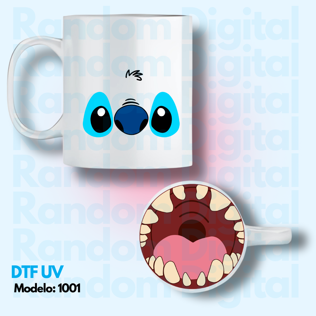 DTF UV Caritas Lilo & Stitch (Varios Modelos) 