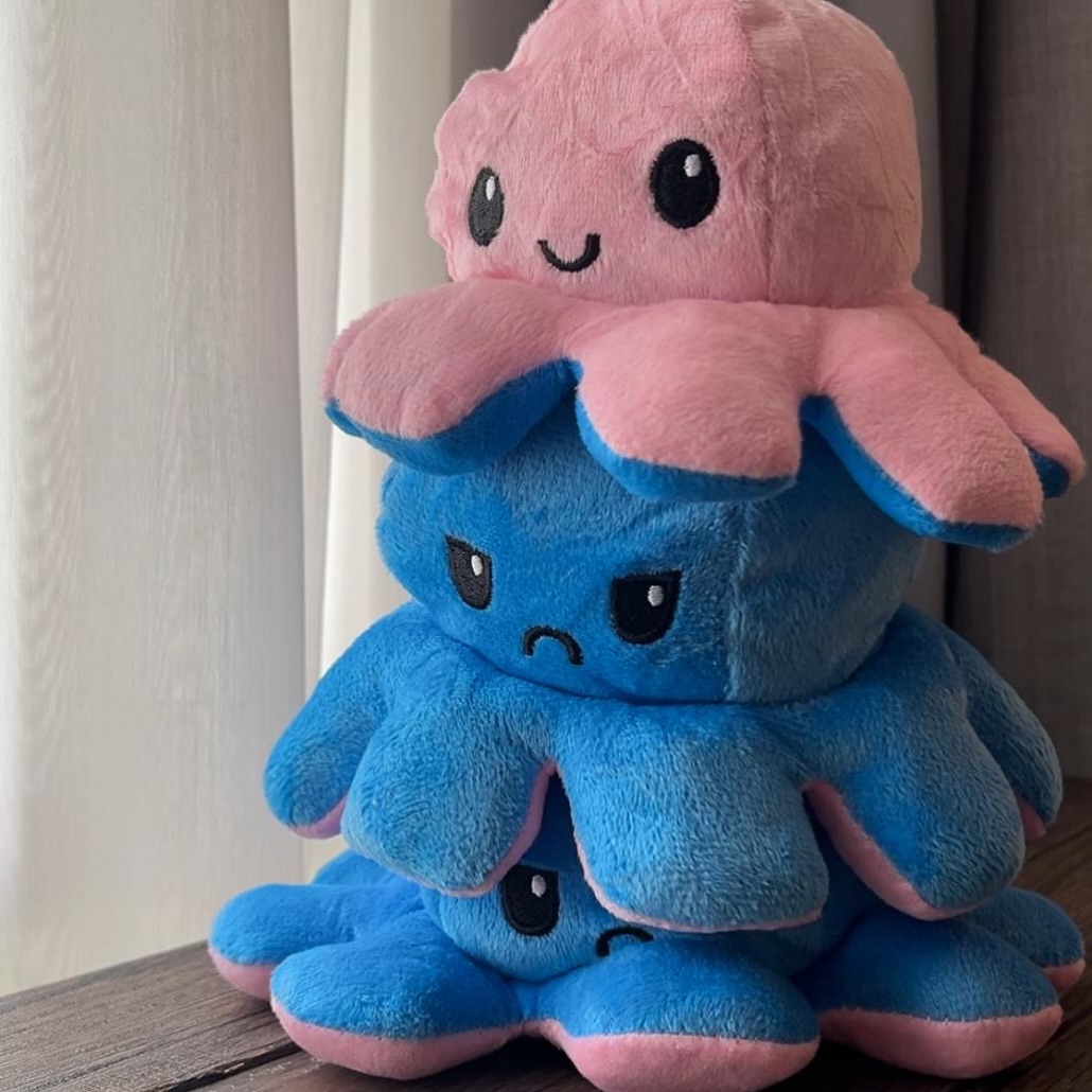 Tersine Çevrilebilir Ahtapot Peluş Oyuncak