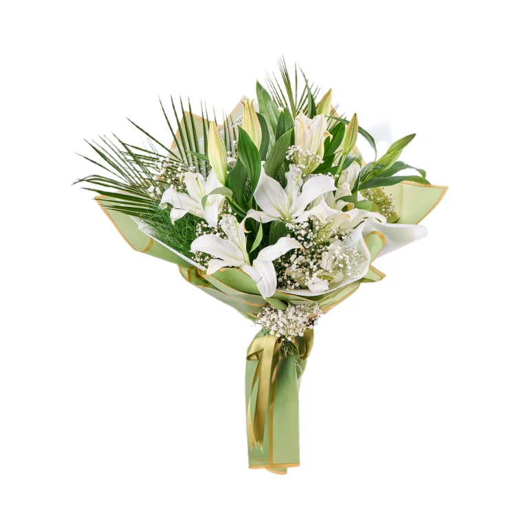 Beyaz Lilyum Buketi
