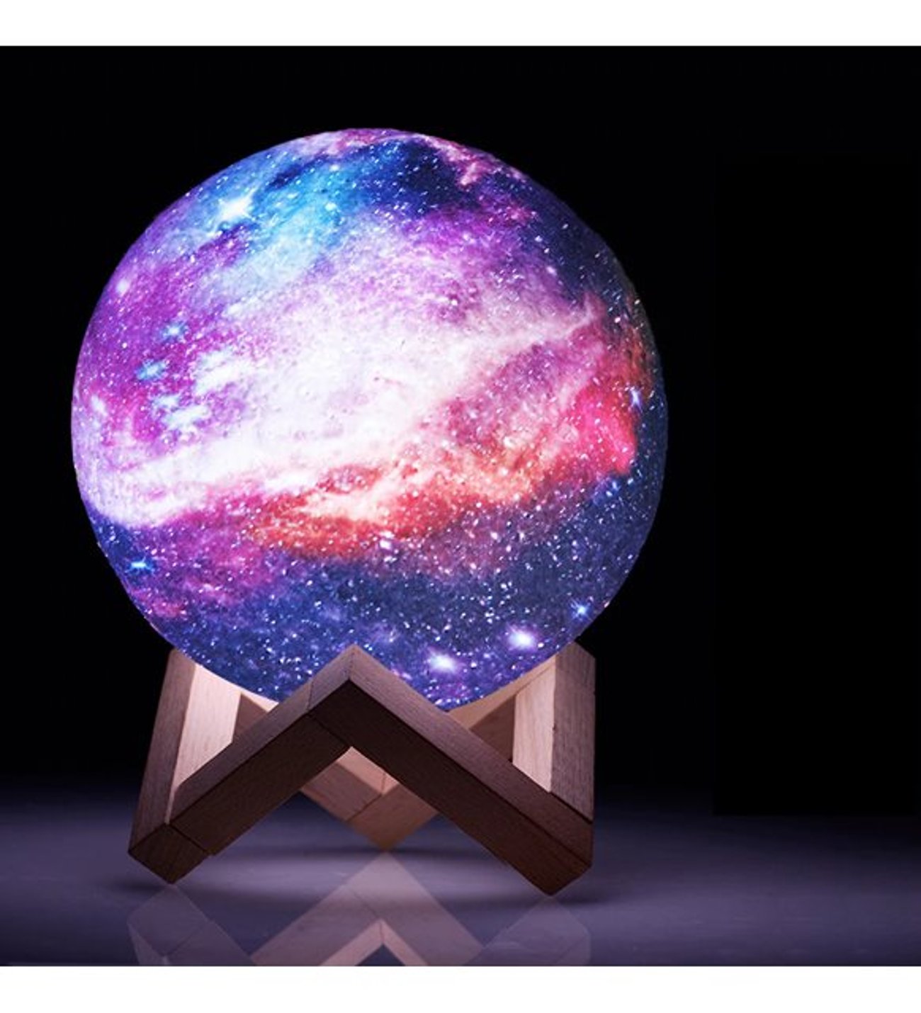 Dekoratif 3D 12 Cm Galaksi Gezegen Gece Lambası Dekoratif Standlı