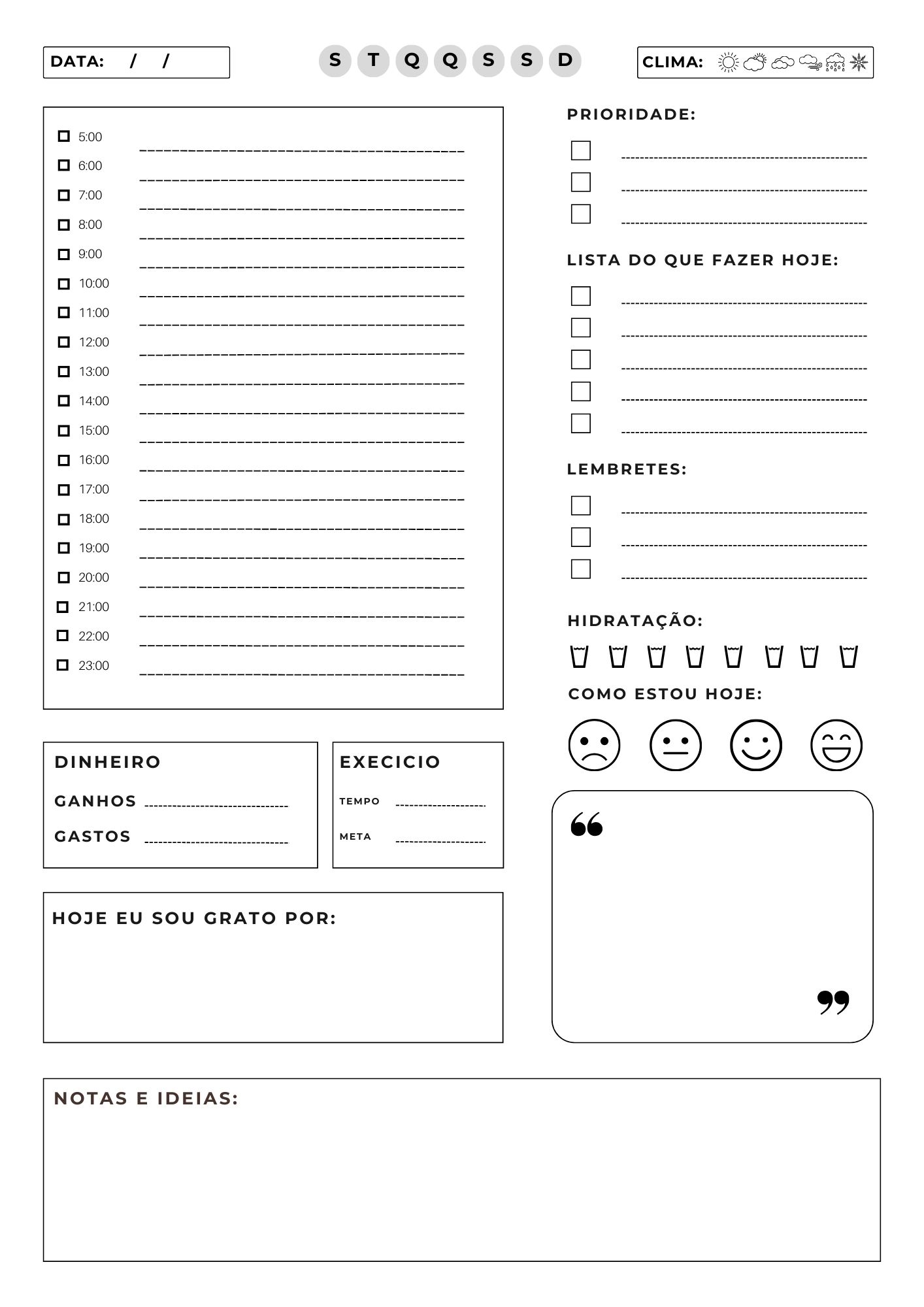 Planner Minimalista Digital Permanente NI