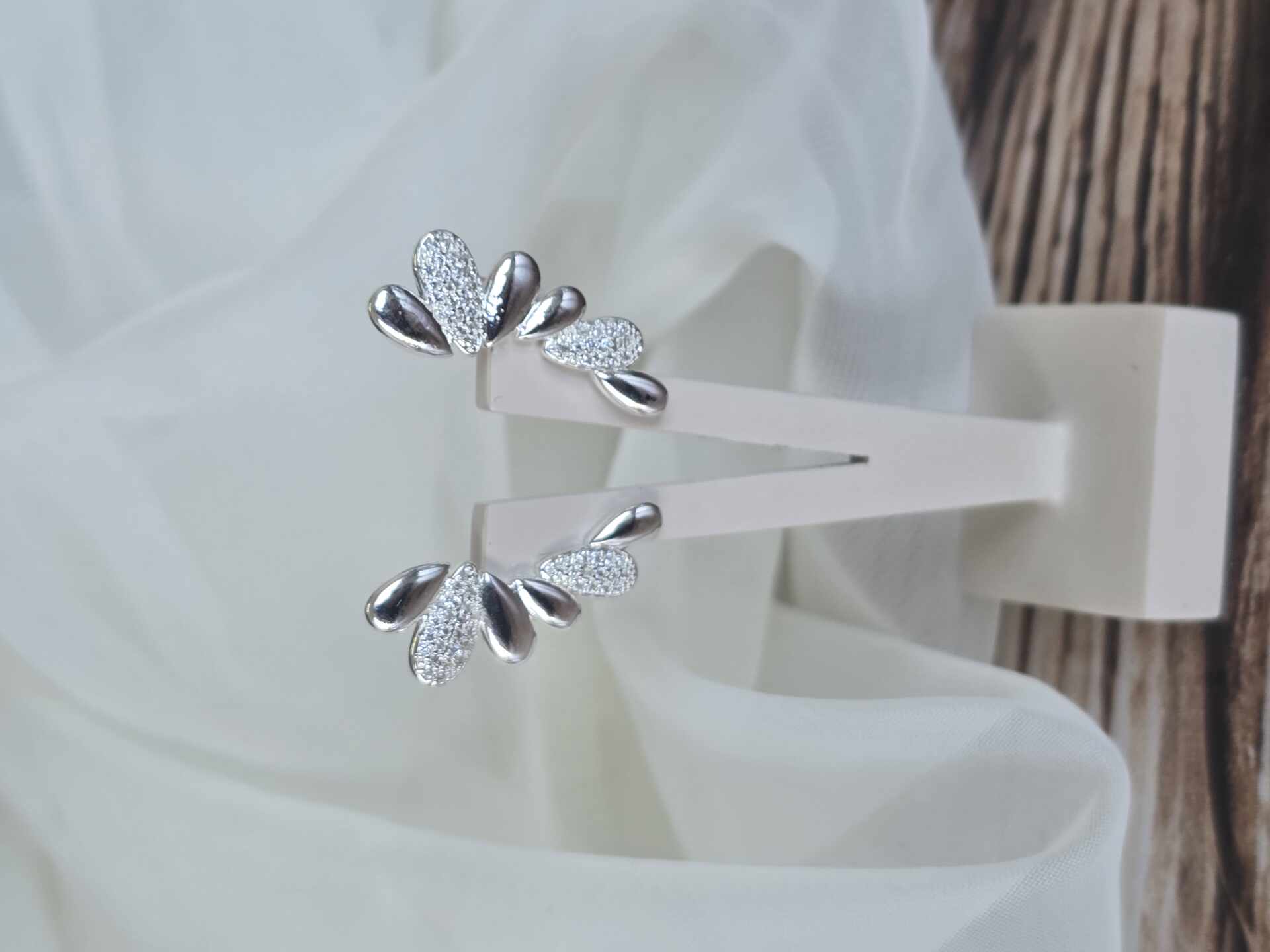 BRI3592S - Brinco Prata Semijoia