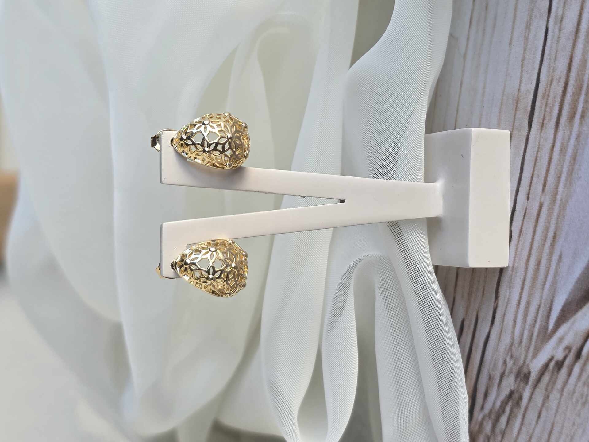 BRI3445G - Brinco Ouro Semijoia