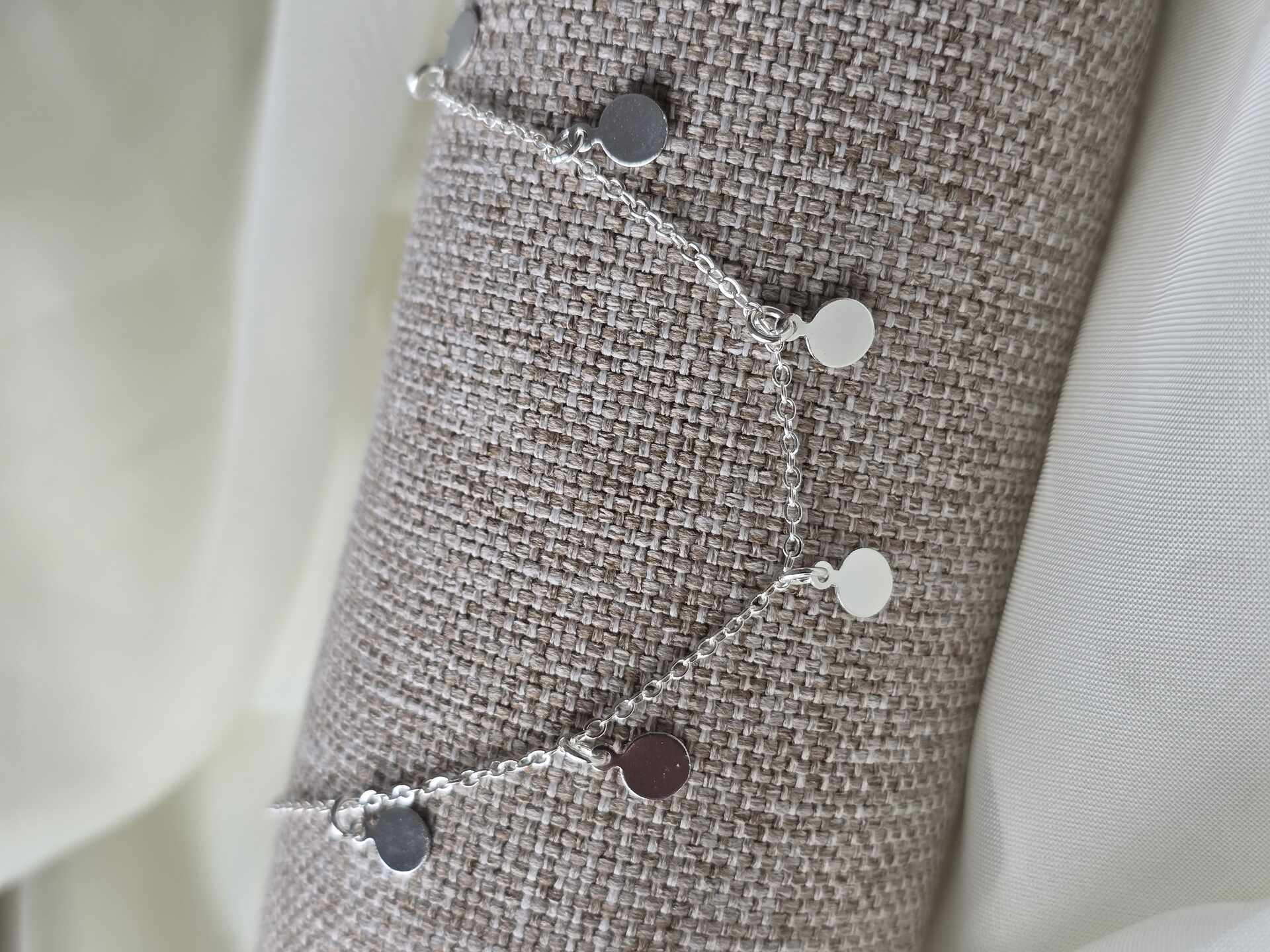 TOR3247S - Tornozeleira Prata Semijoia