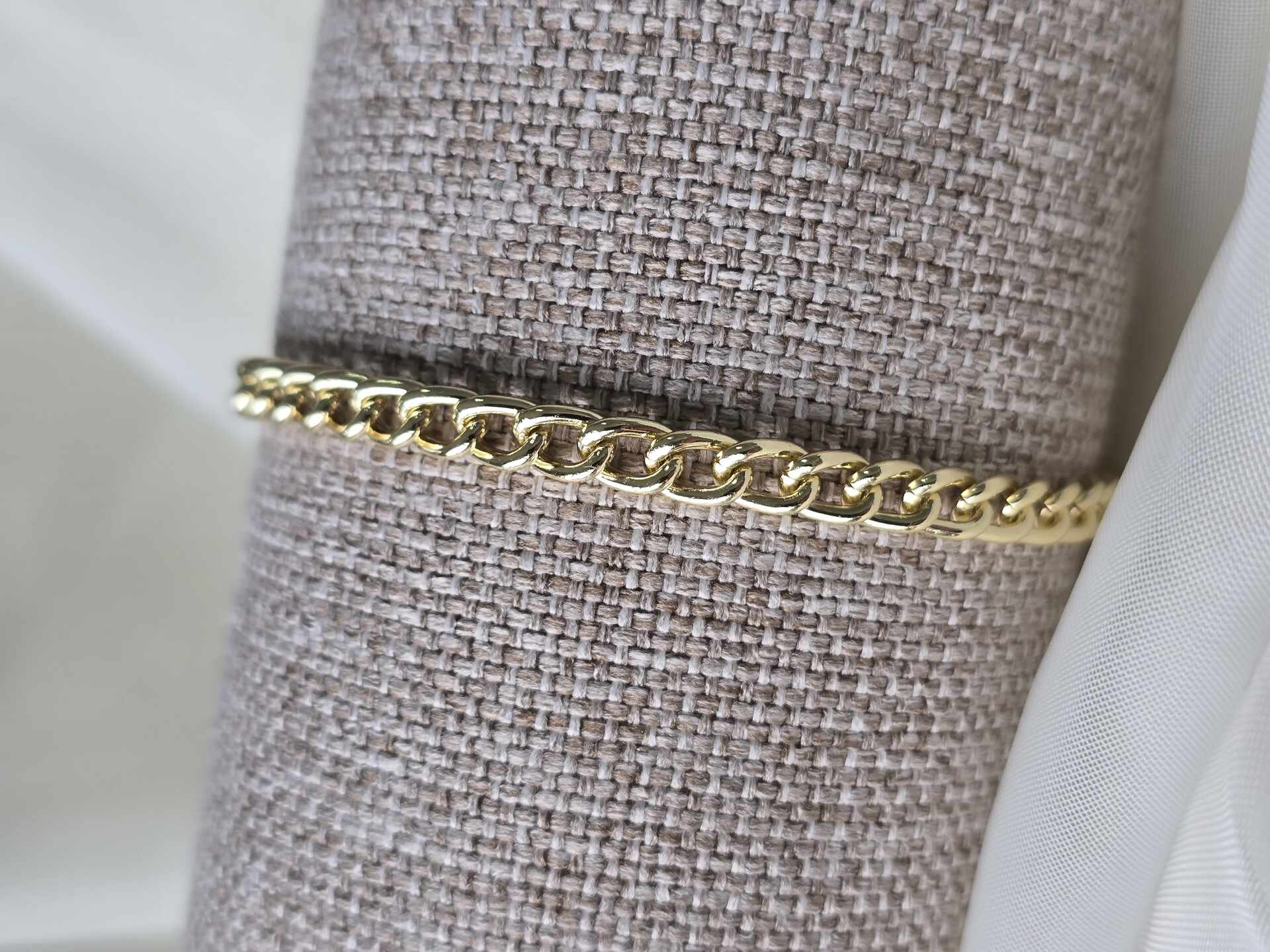 PUL3347G - Pulseira Ouro Semijoia