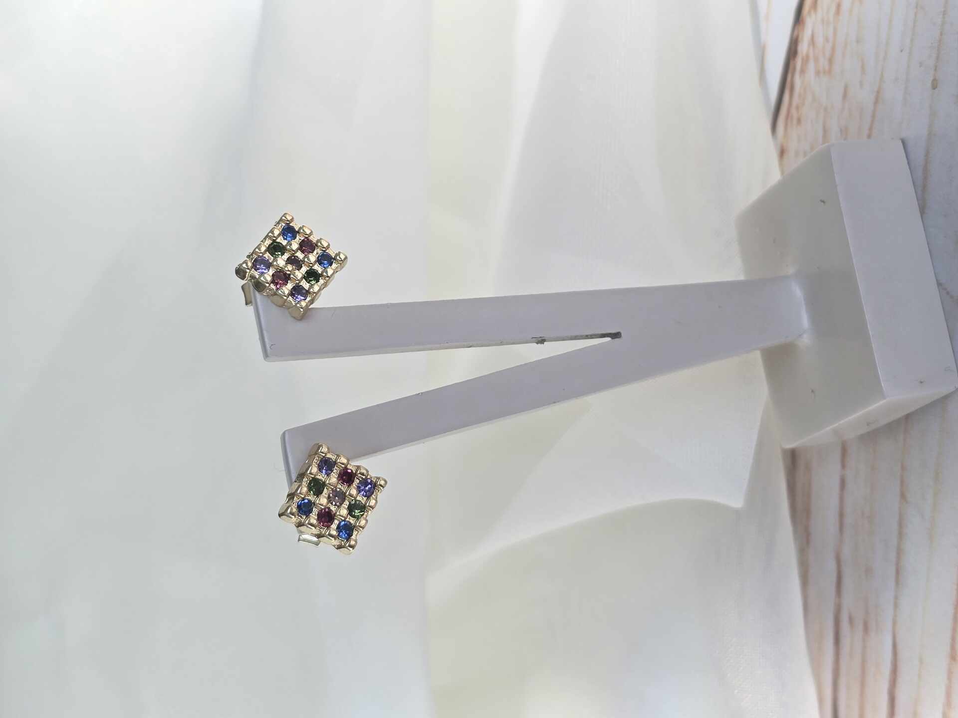 BRI3454G - Brinco Ouro Semijoia