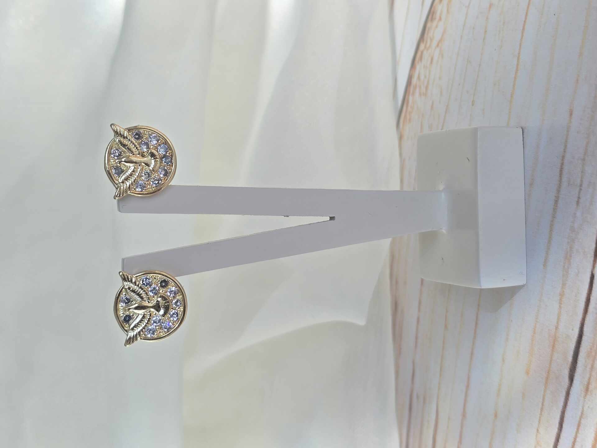 BRI3484G - Brinco Ouro Semijoia