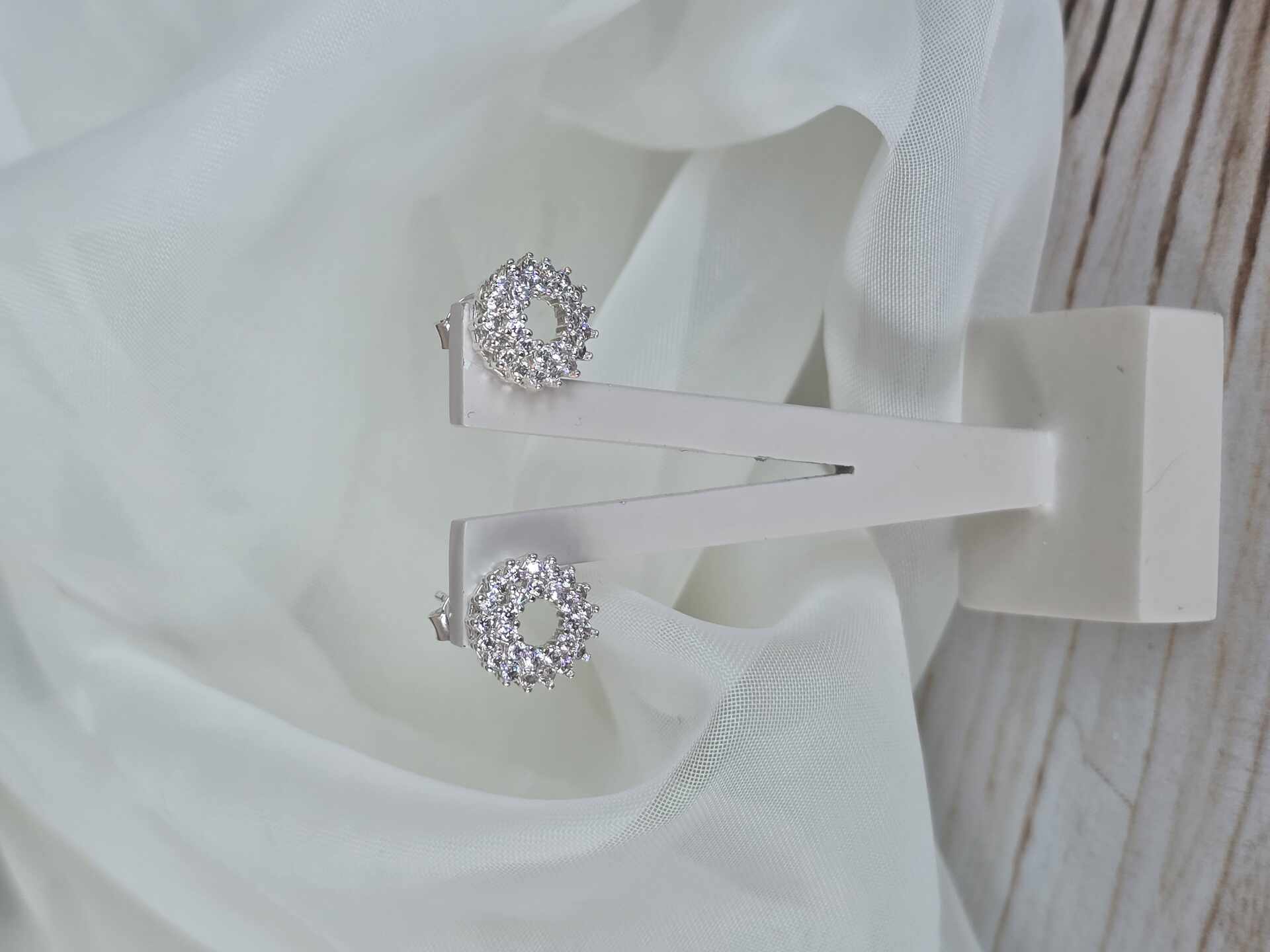 BRI3564S - Brinco Prata Semijoia