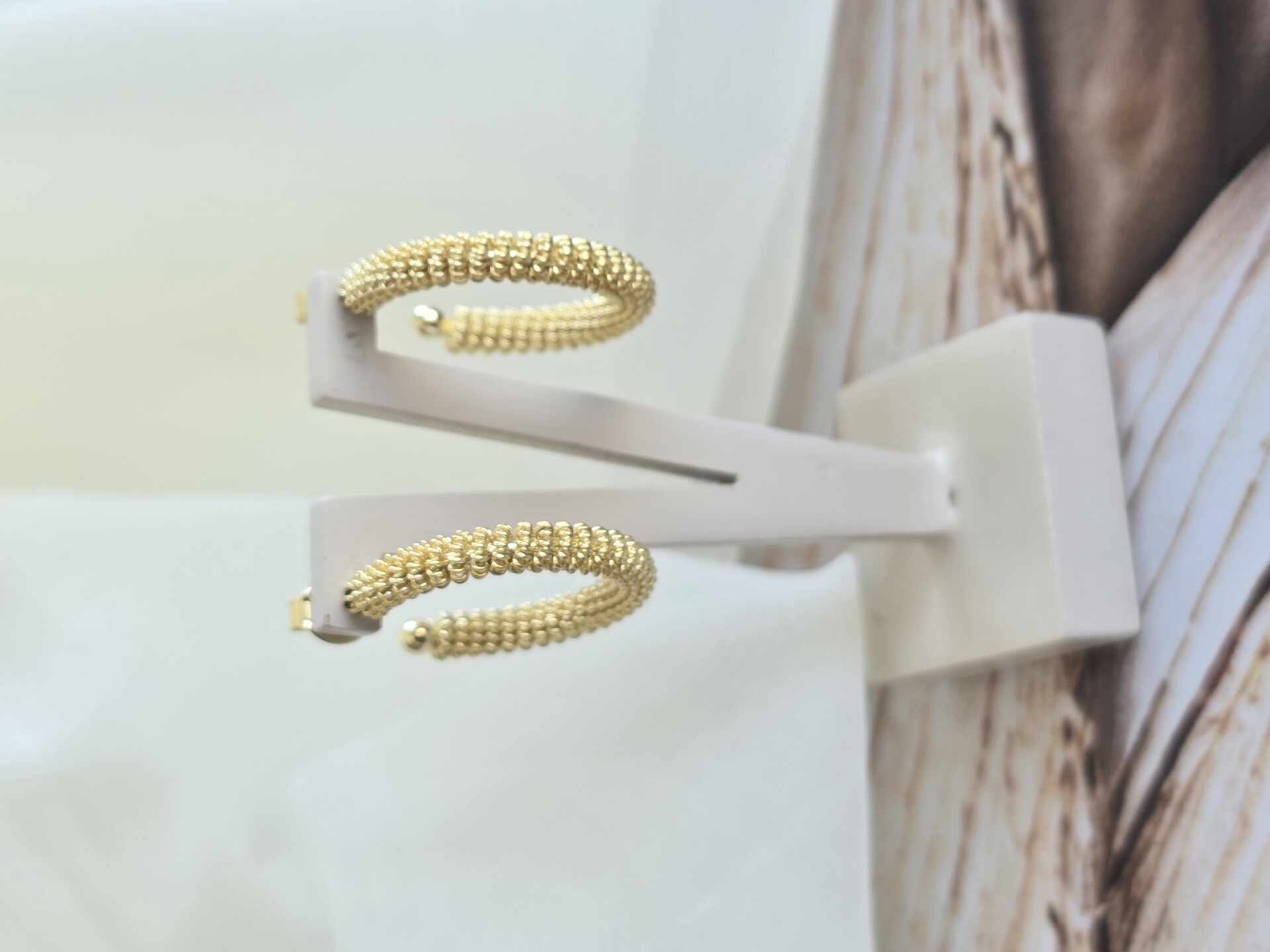 BRI3413G - Brinco Ouro Semijoia