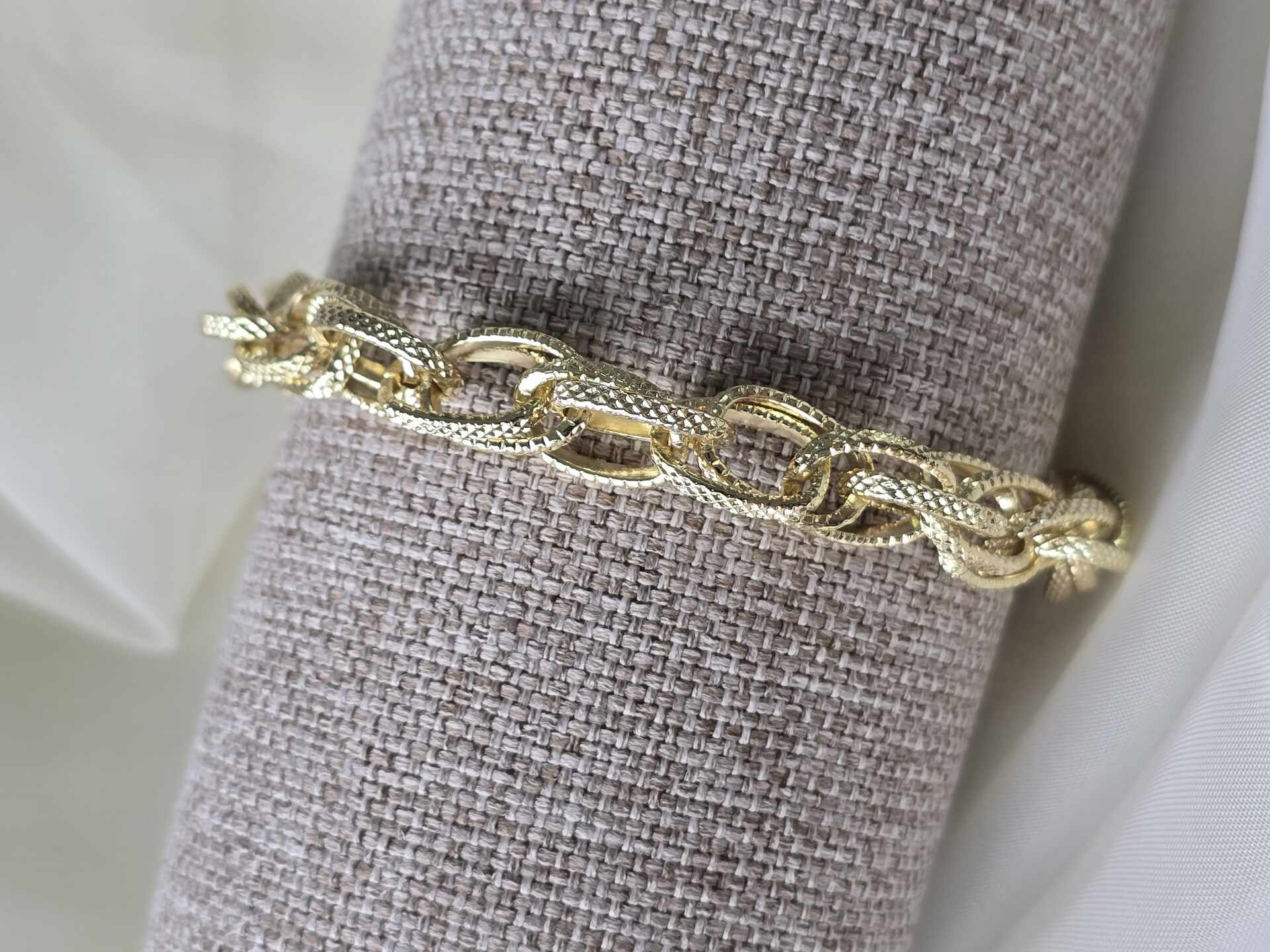 PUL3349G - Pulseira Ouro Semijoia