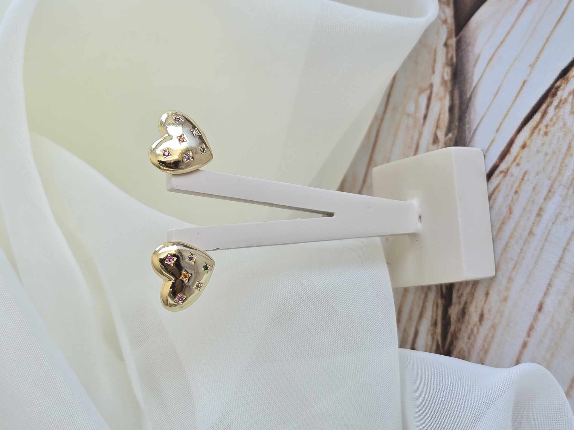 BRI3476G - Brinco Ouro Semijoia