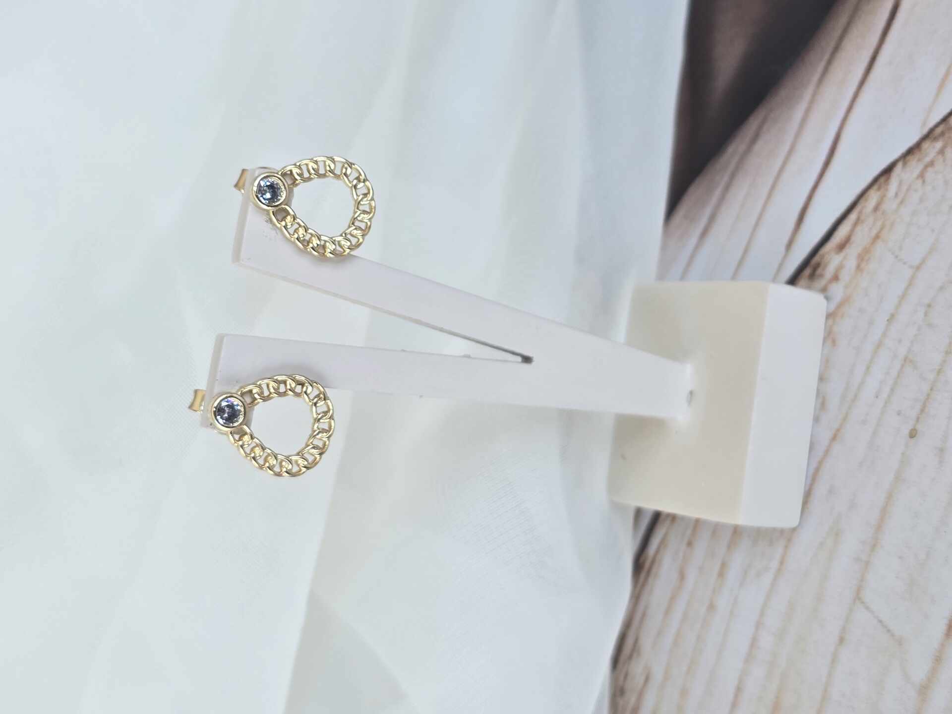 BRI3504G - Brinco Ouro Semijoia