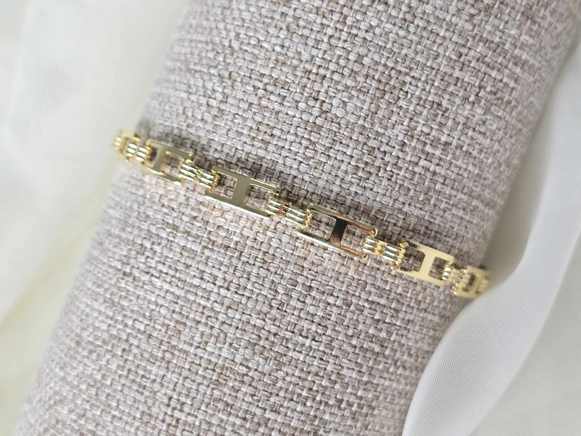 PUL3322G - Pulseira Ouro Semijoia