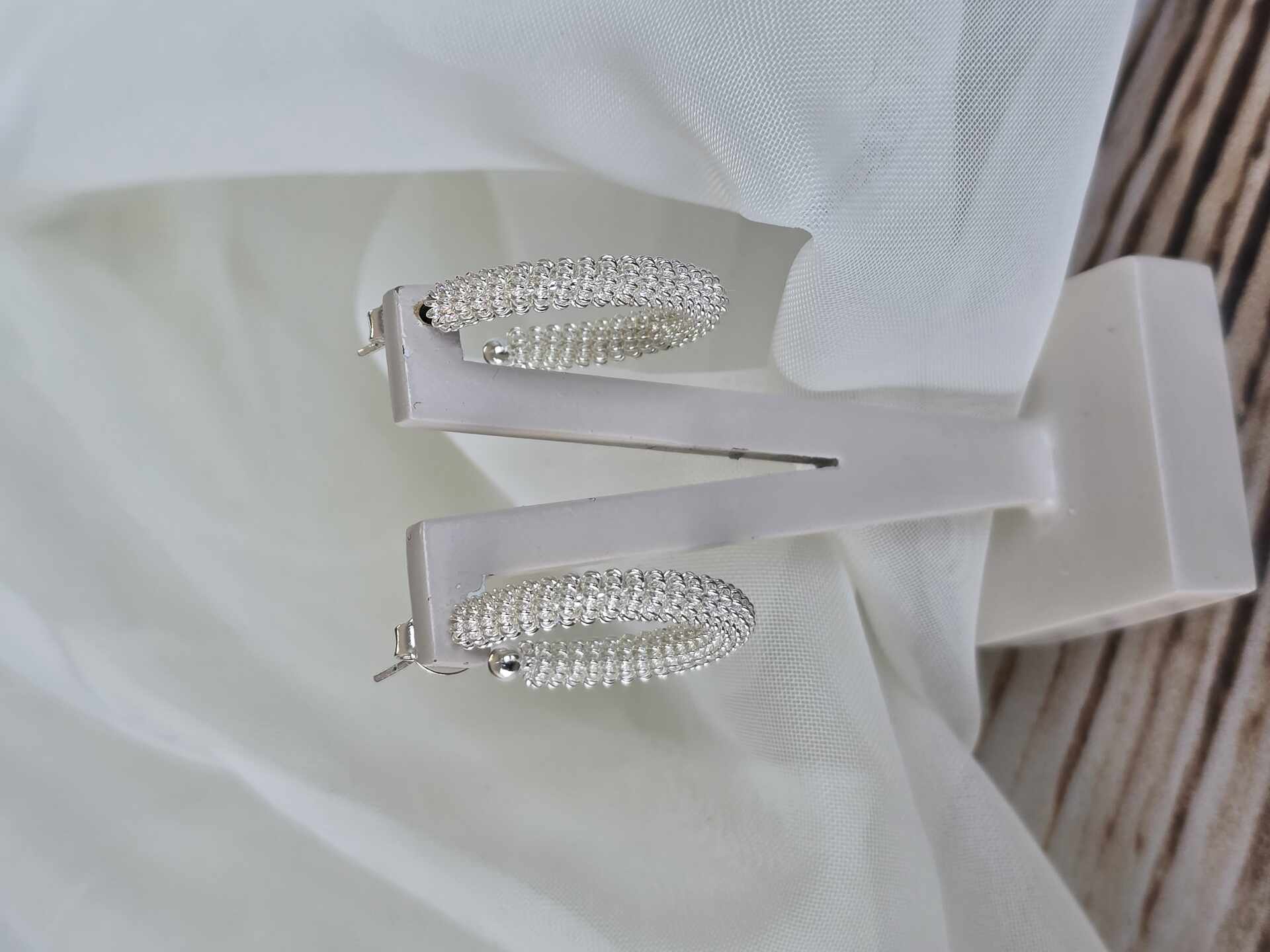 BRI3224S - Brinco Prata Semijoia