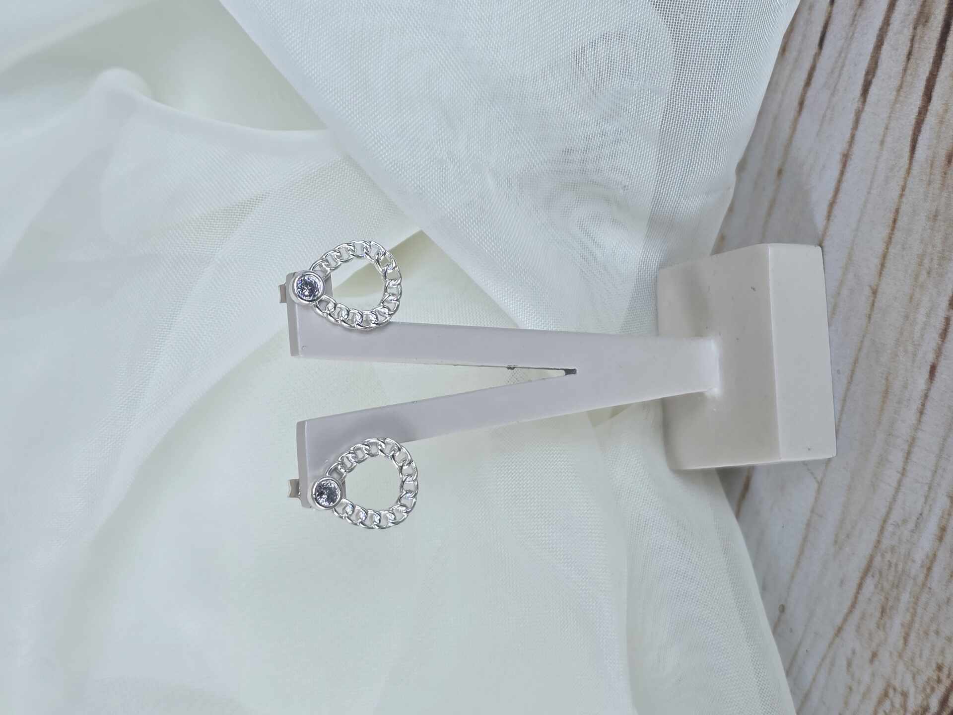 BRI3541S - Brinco Prata Semijoia