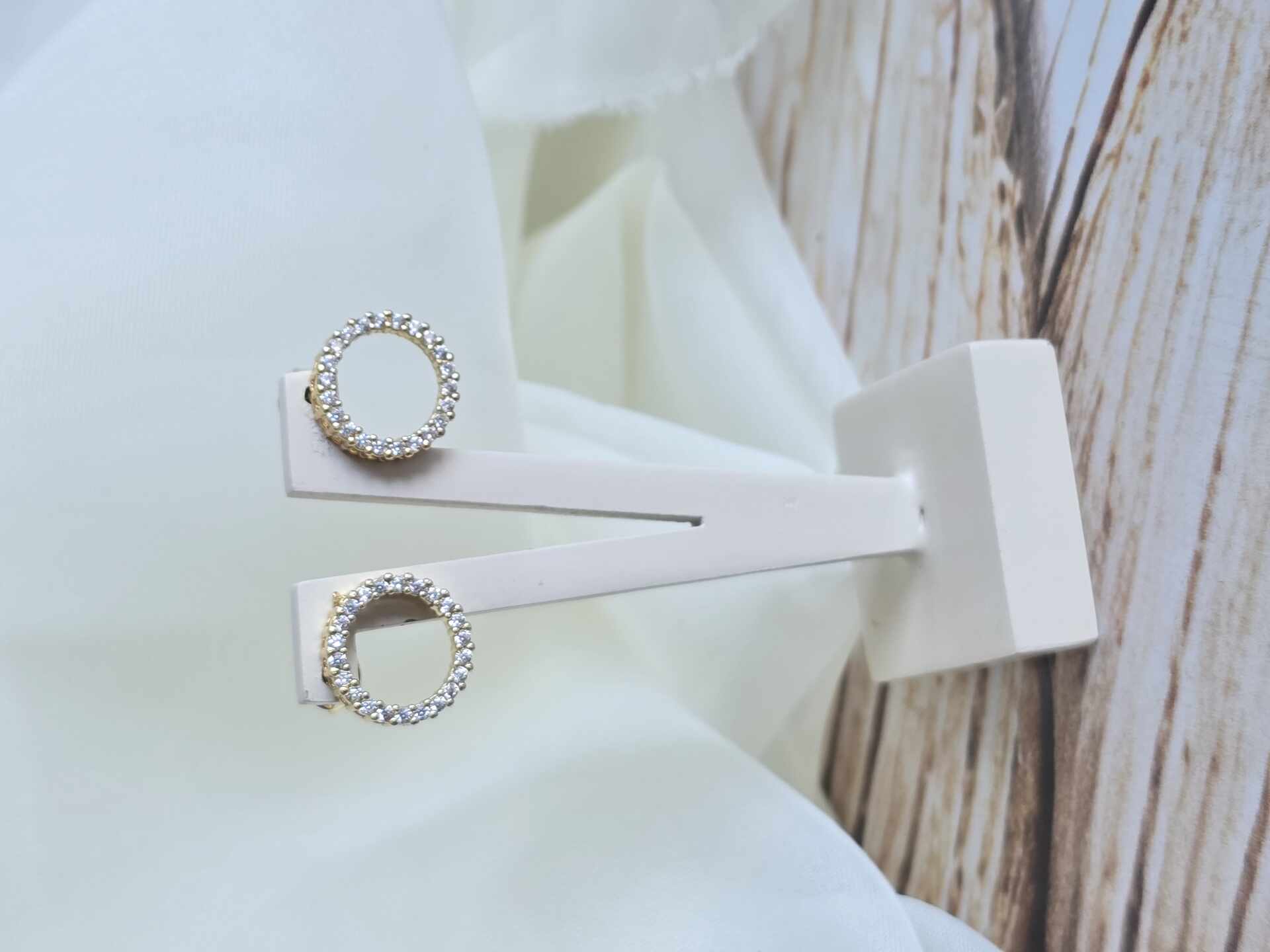 BRI3499G - Brinco Ouro Semijoia