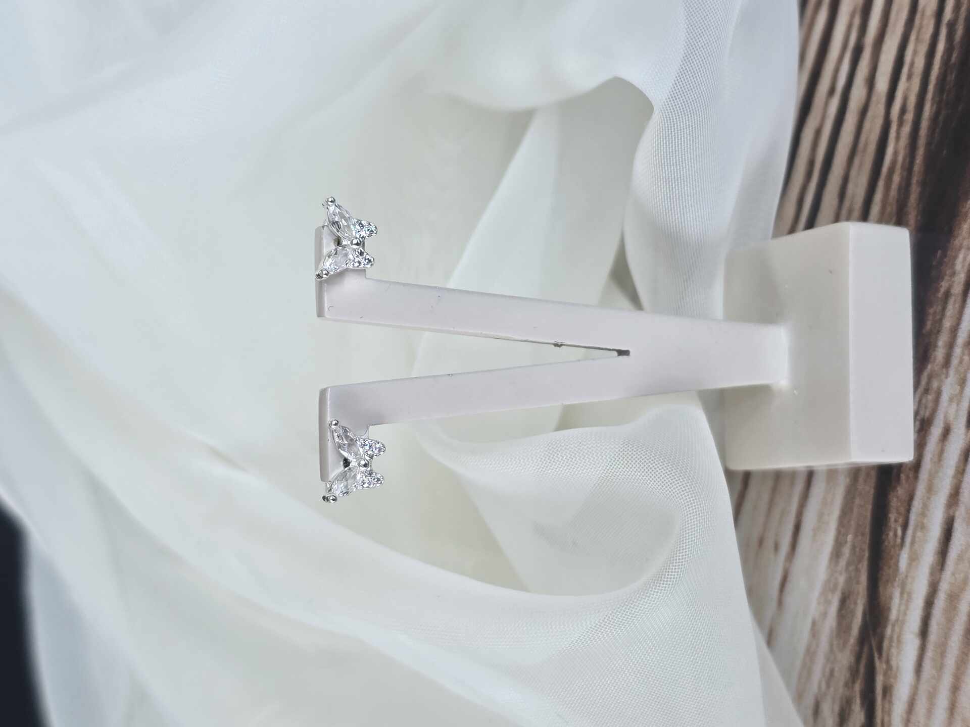 BRI3194S - Brinco Prata Borboleta