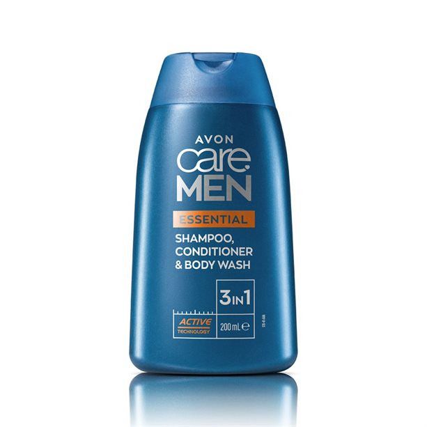 Shampoo, Condicionador e Sabonete Avon Care Men Essential 3 em 1