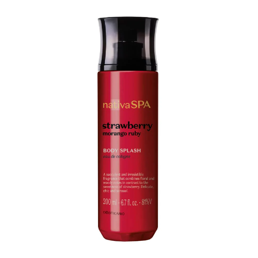 Body Splash Nativa SPA Morango Ruby