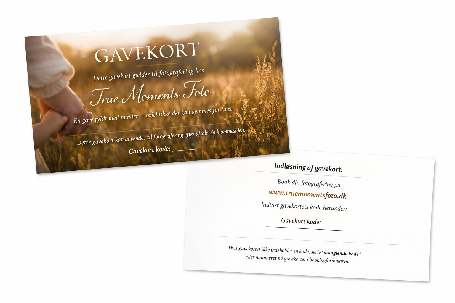 🎁 Begrænset tilbud på gavekort 🎁 Giv en gave fyldt med minder – nu til en helt særlig pris.