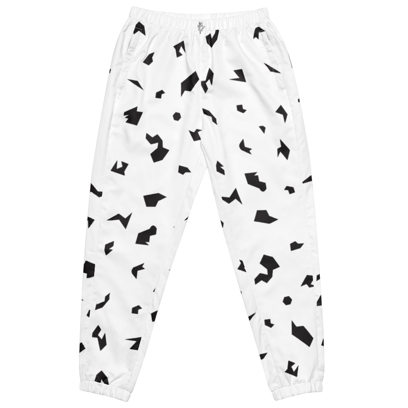 Ruff Life "Slice" Black on White Unisex track pants